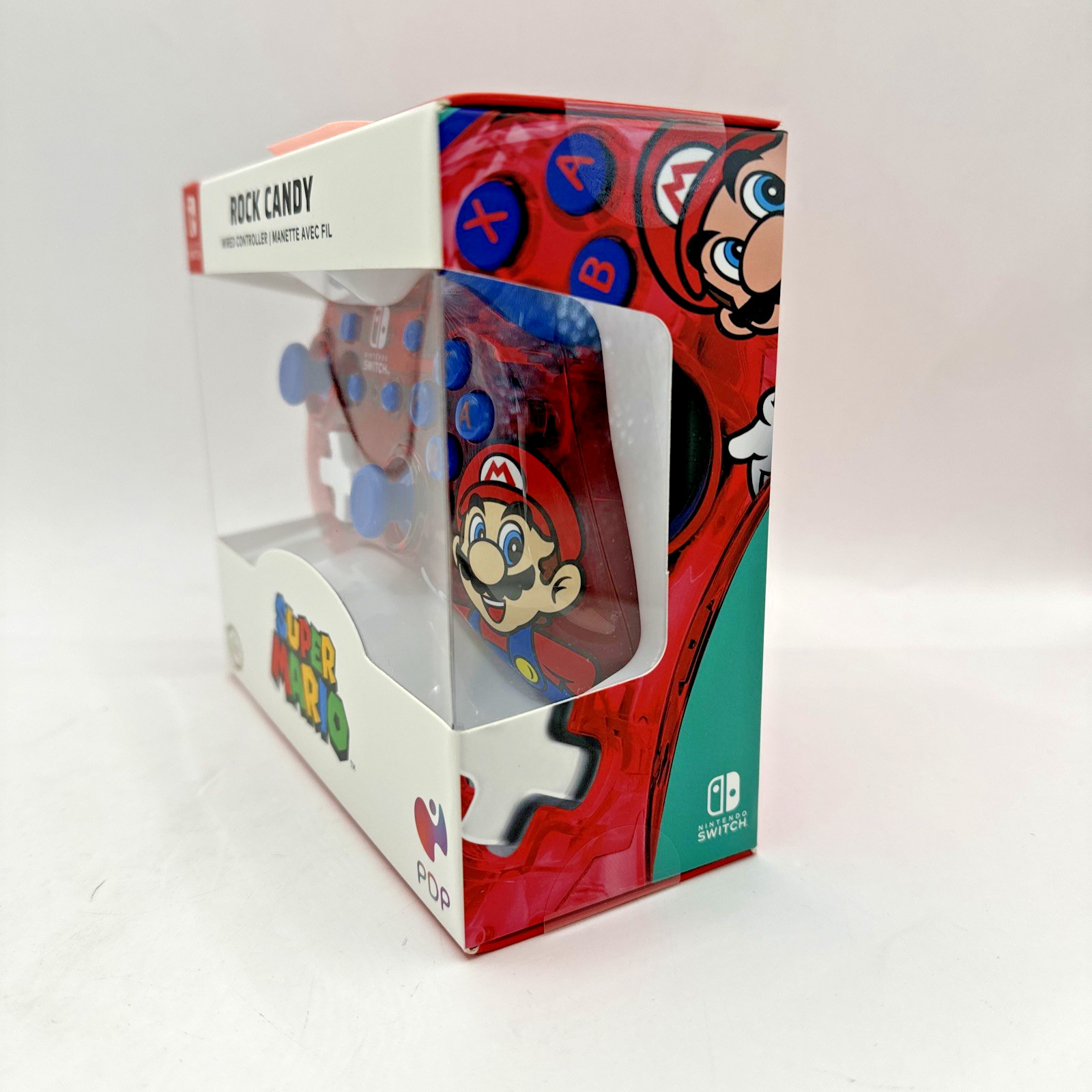 Nintendo Switch Super Mario Rock Candy Wired Controller Red Manette Avec Fil