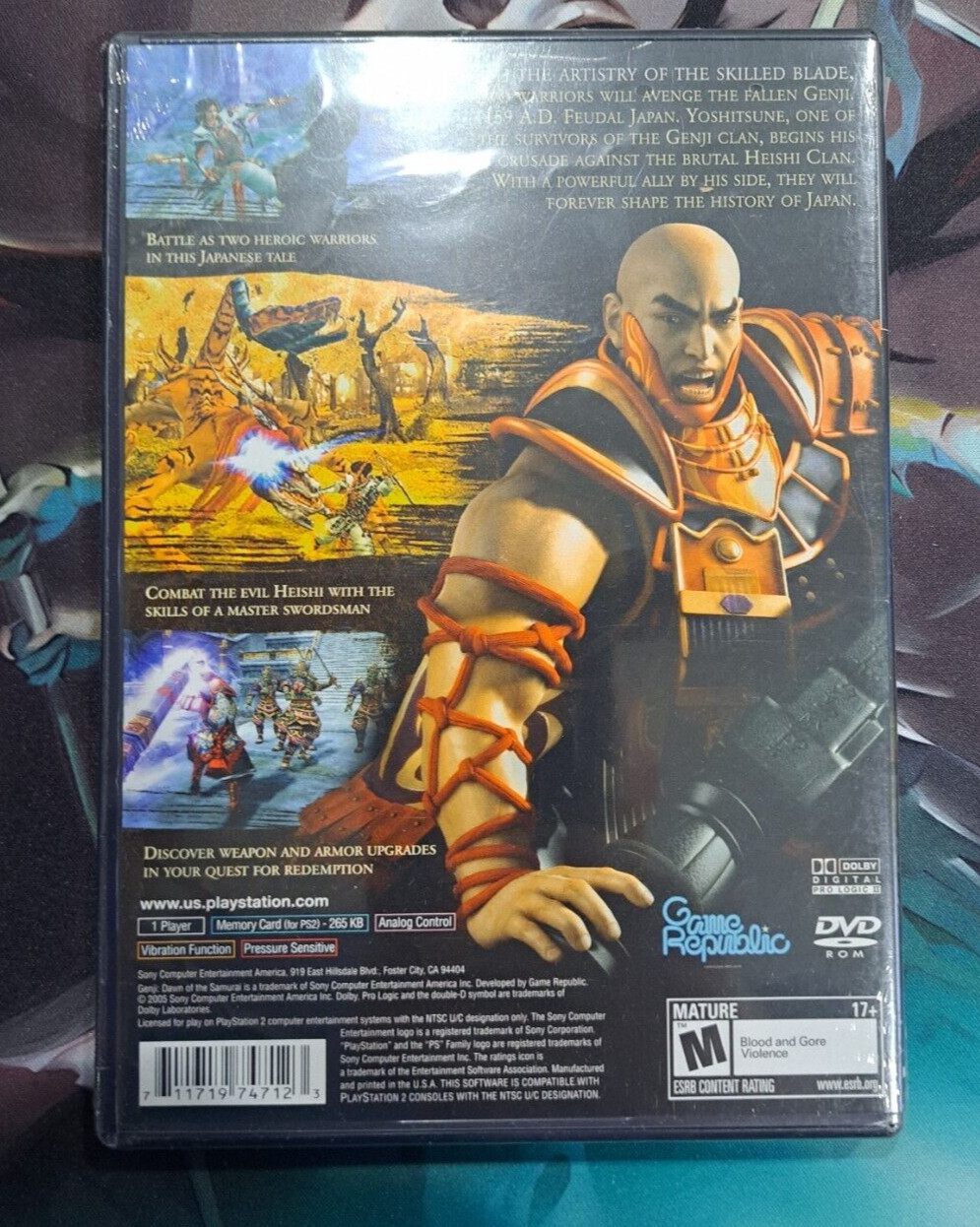 Genji: Dawn of the Samurai (Sony PlayStation 2, 2005) Brand New Sealed!