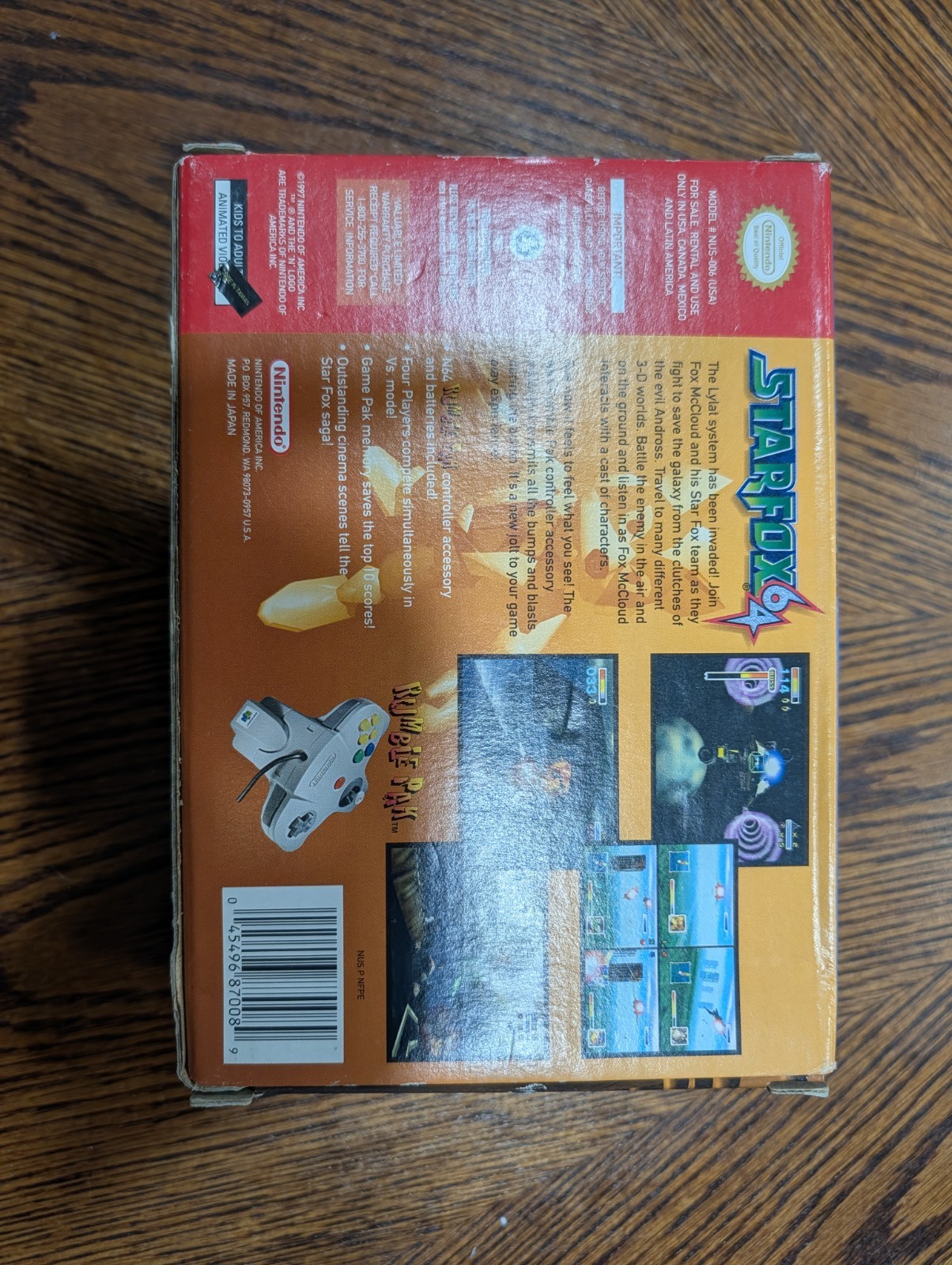 Nintendo Star Fox 64 (1997) with Box + Instruction Booklet + Strategy Guide READ