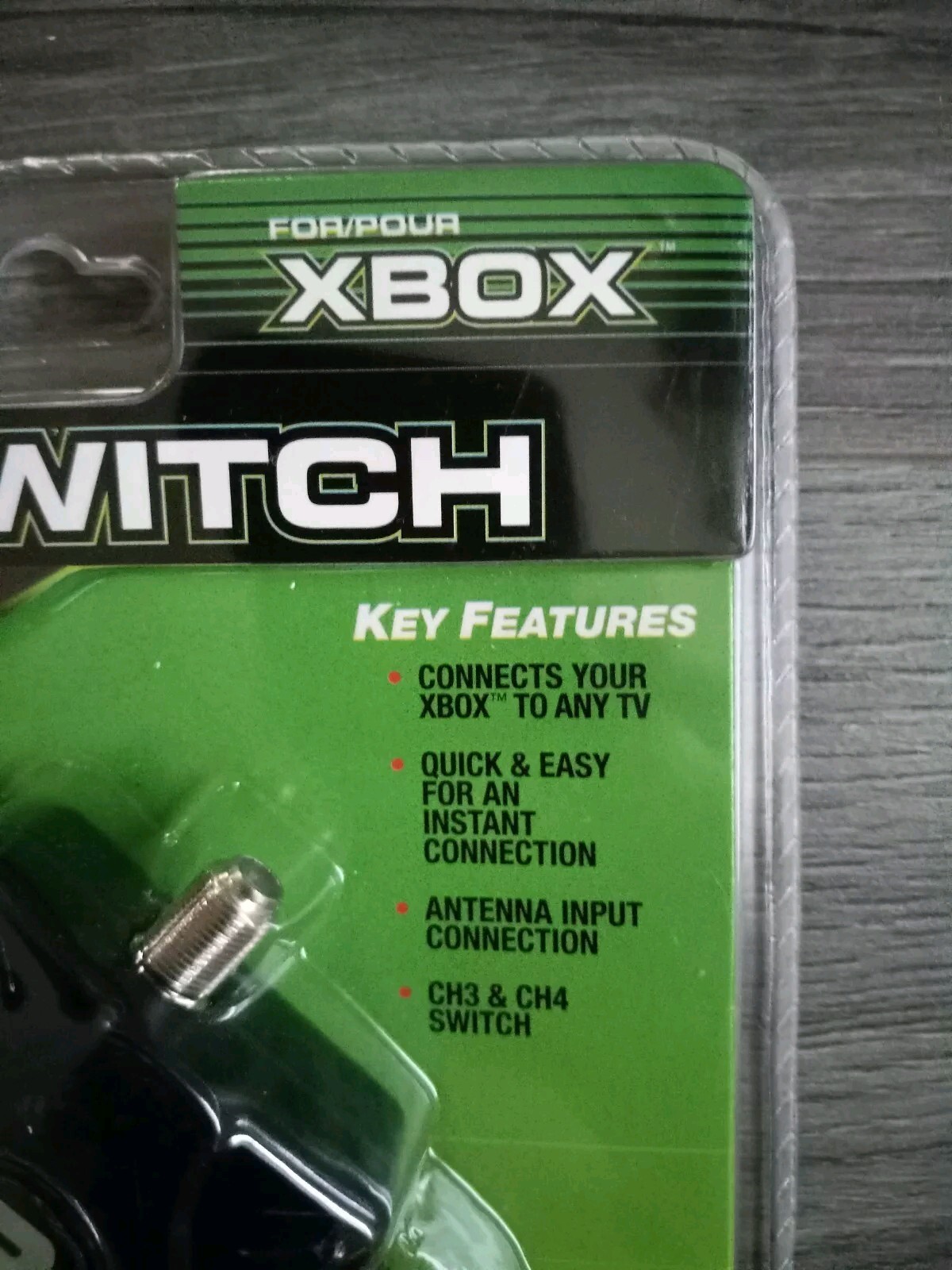 New RF Adapter for Original Xbox Connect To Any TV, Sealed Package Brand