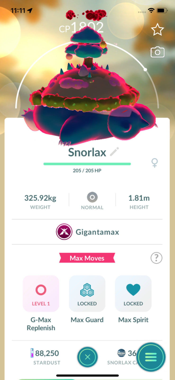 Snorlax Gigantamax ! Registered or Unregistered ! 30 Days Friendship !