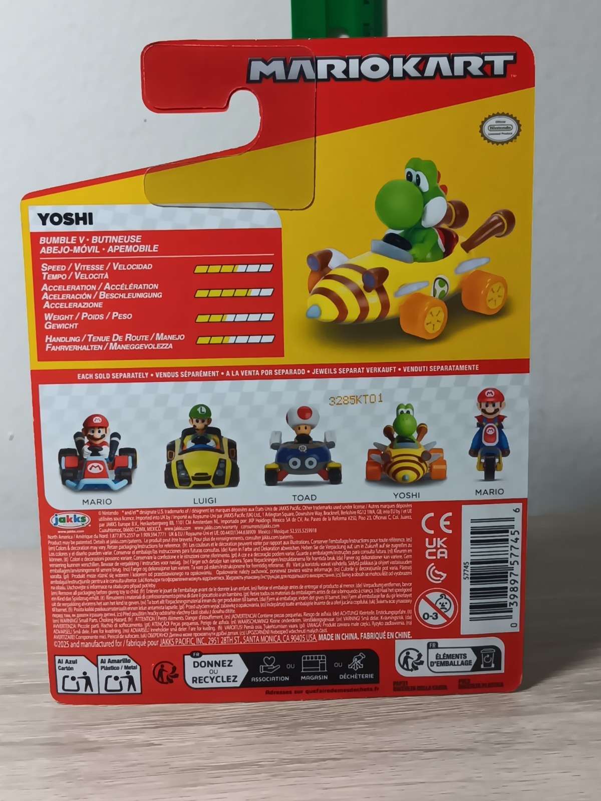 *FREE SHIP* TOAD + YOSHI Super Mario Kart BiddyBuggy Bumble-V JAKKS Nintendo