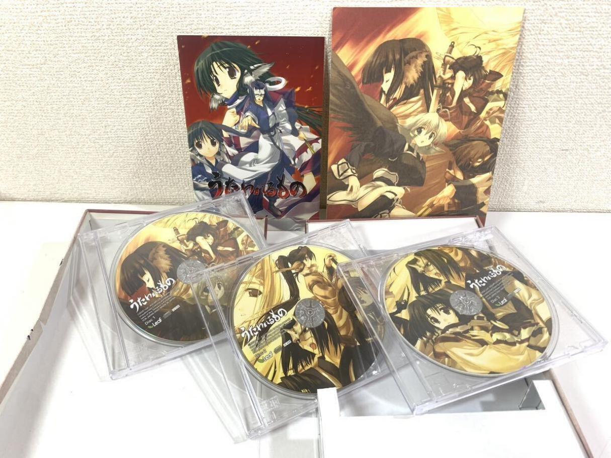LEAF PC Windows Game Utawarerumono CD-ROM First Limited Anime Simulation 3 Disc