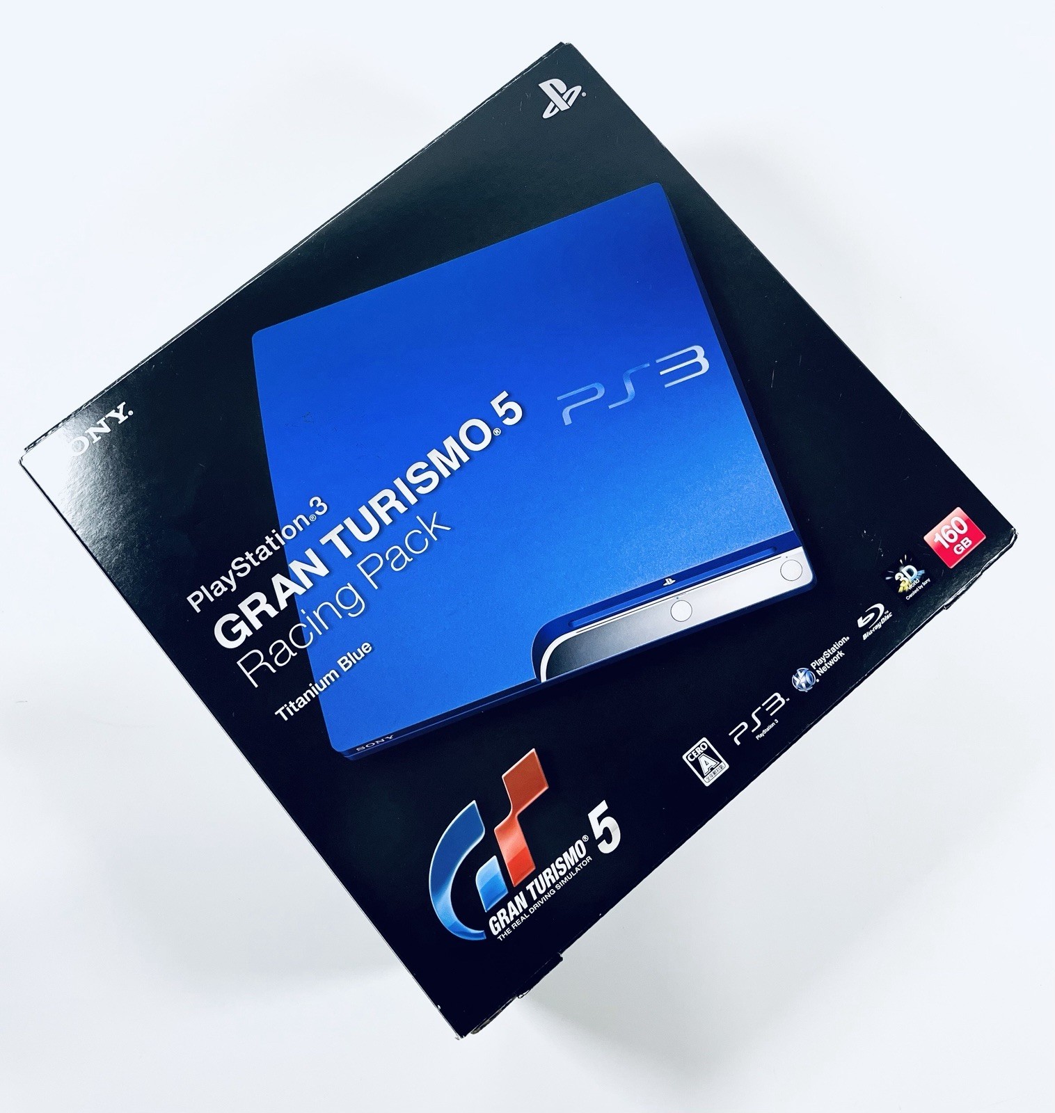 🎮✨ Sony PS3 GRAN TURISMO 5 Racing Pack Titanium Blue CECH-2500A Tested JP✨🎮