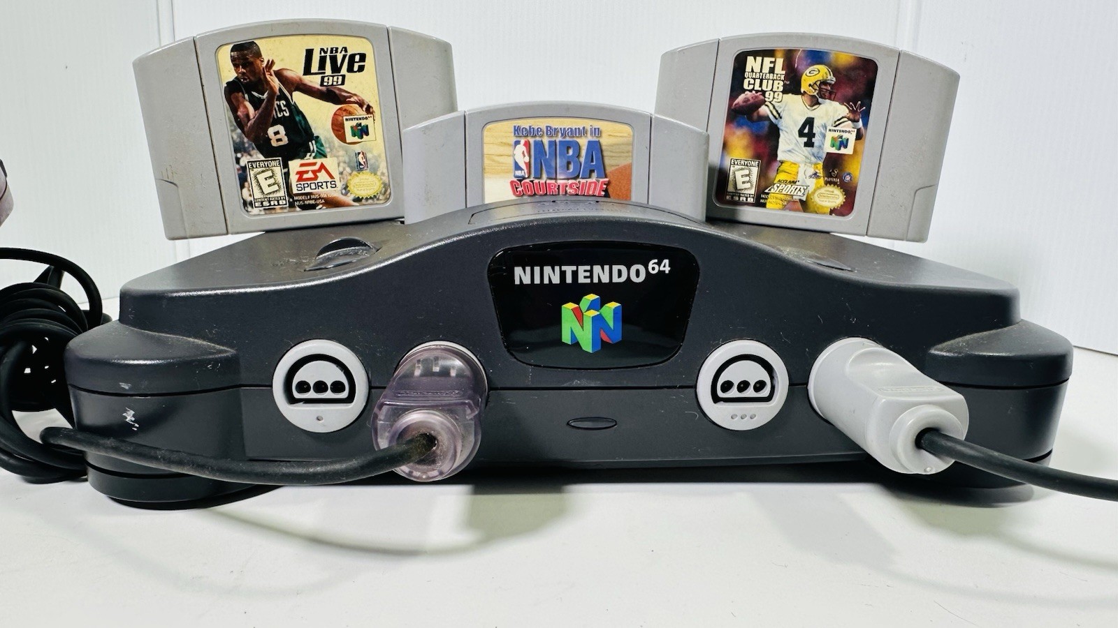 Nintendo N64 Console Bundle w/ 2 Controllers, & Games