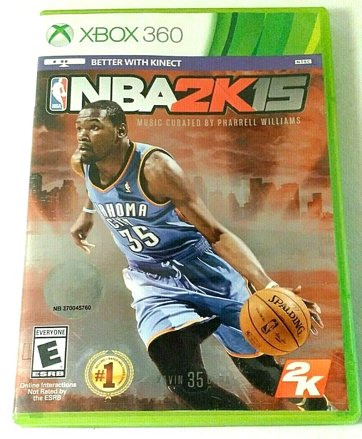 XBOX 360 Game – NBA 2K 15 – Kevin Durant #35, better with Kinect