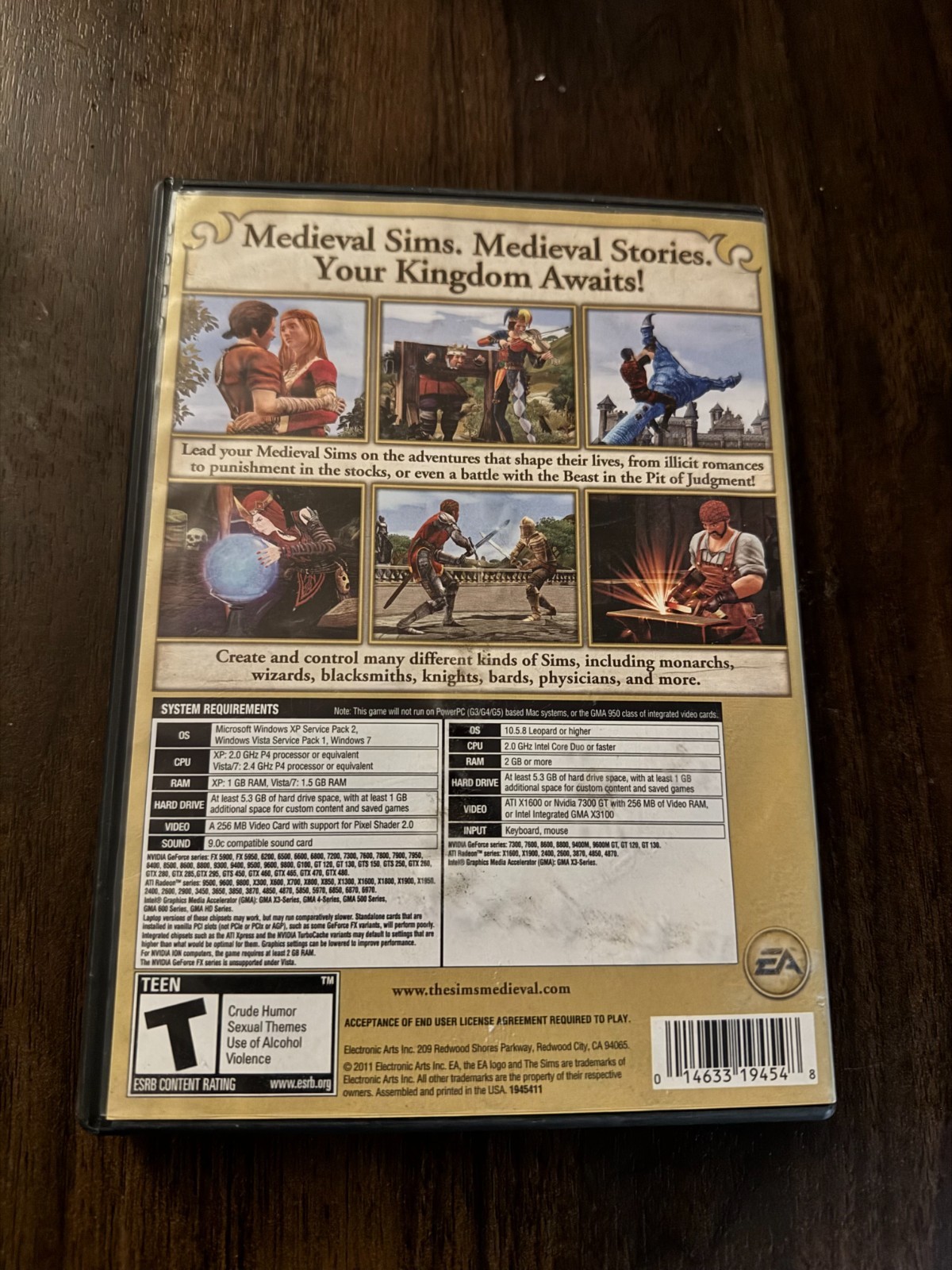 Sims Medieval Limited Edition Game (PC Windows/Mac, 2011)