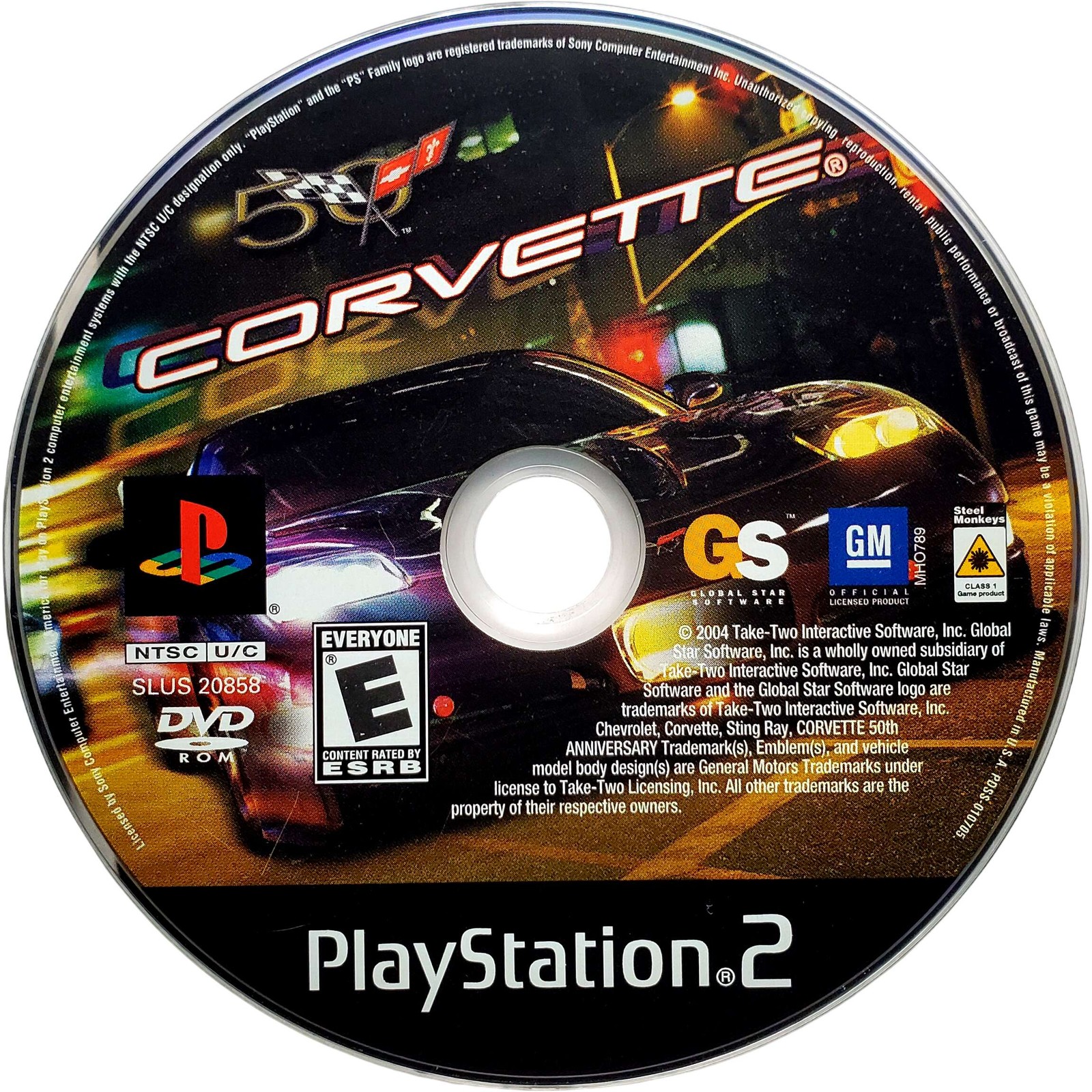 Scratch-Free – Corvette – Sony Playstation 2 Tested Authentic 180 Day Guarantee