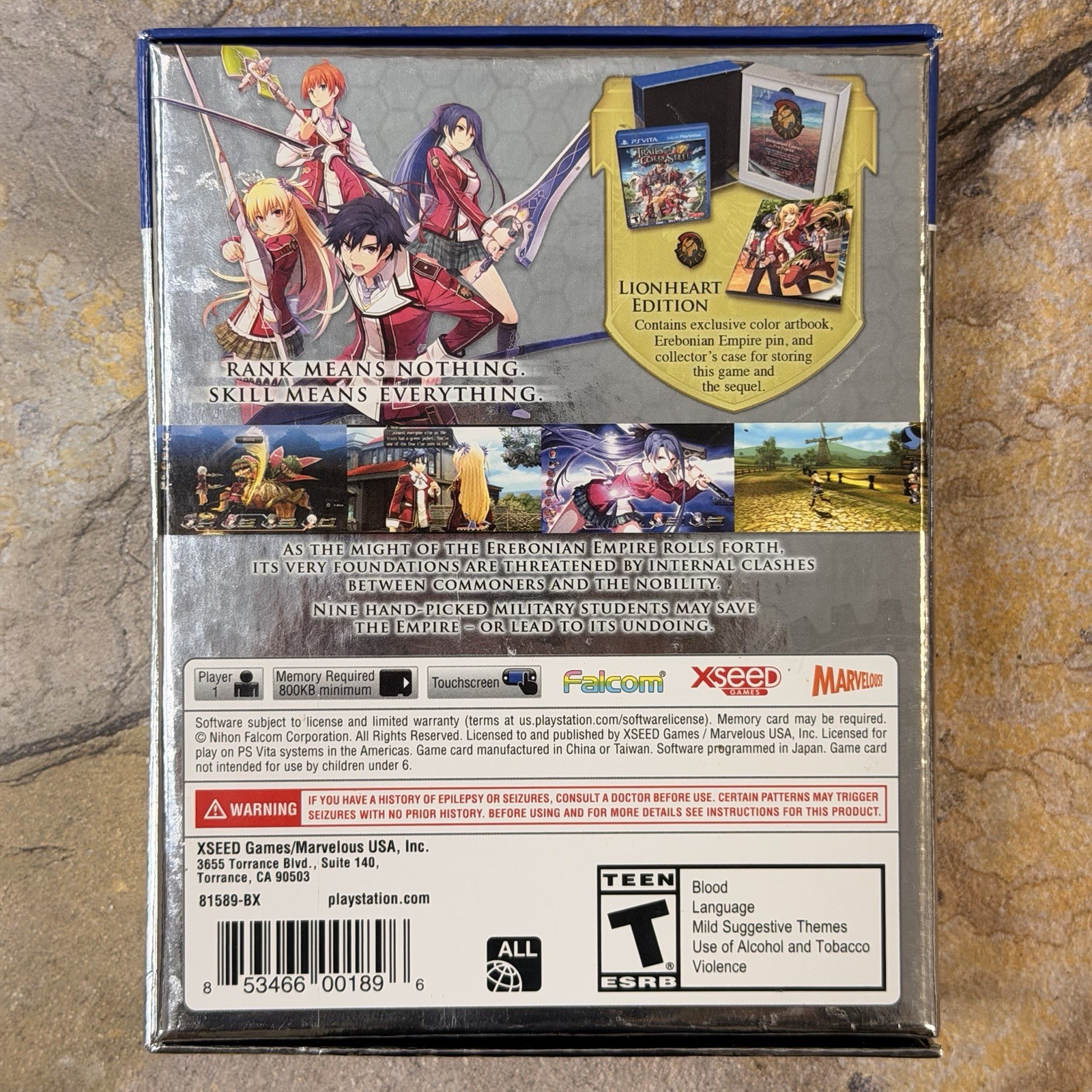 Trails of Cold Steel Lion Heart Edition CIB – Playstation Vita **SEE DESC**