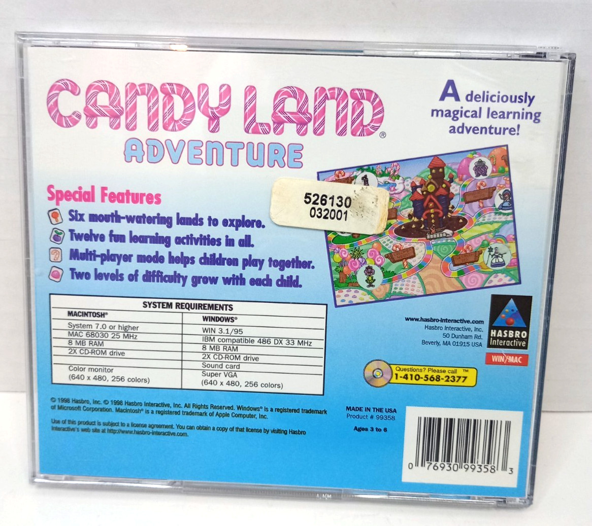 Candy Land Adventure CD-ROM PC Game ** READ SYSTEM REQUIREMENT **