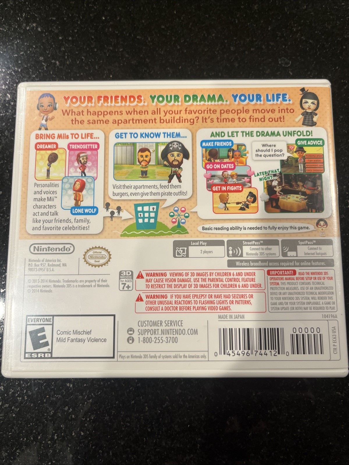 Tomodachi Life Nintendo 3DS – Complete With Manual