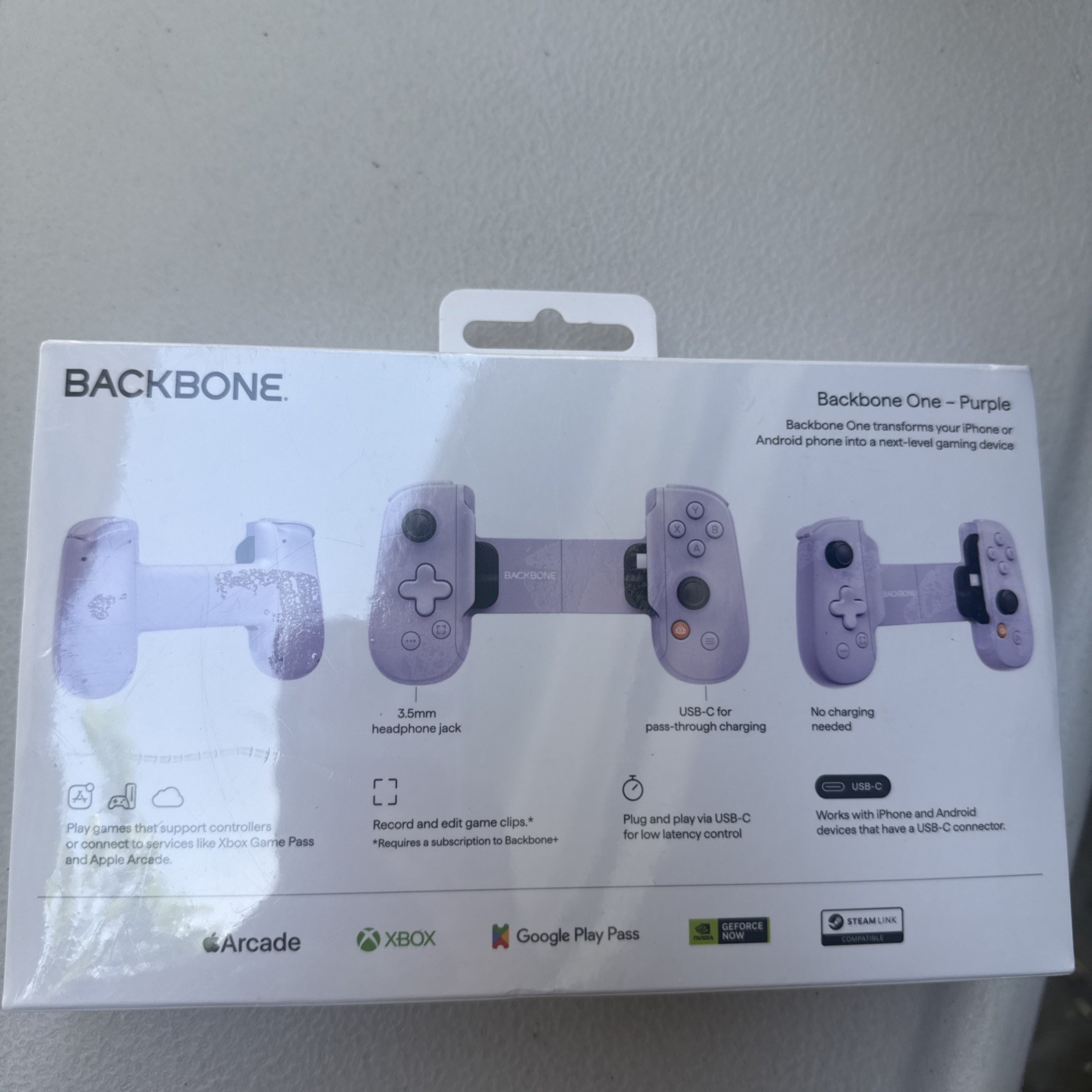 New Backbone One 2nd Gen (USB-C) Mobile Gaming Controller (purple)