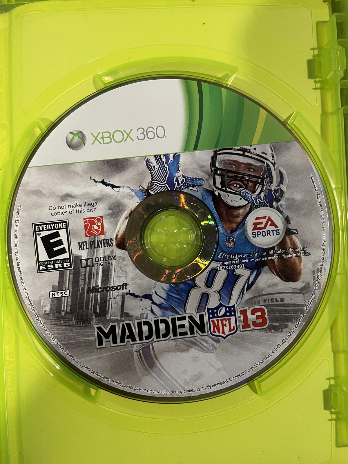 Madden NFL 13 Microsoft Xbox 360 Video Game Better with Kinect NTSC EA Football