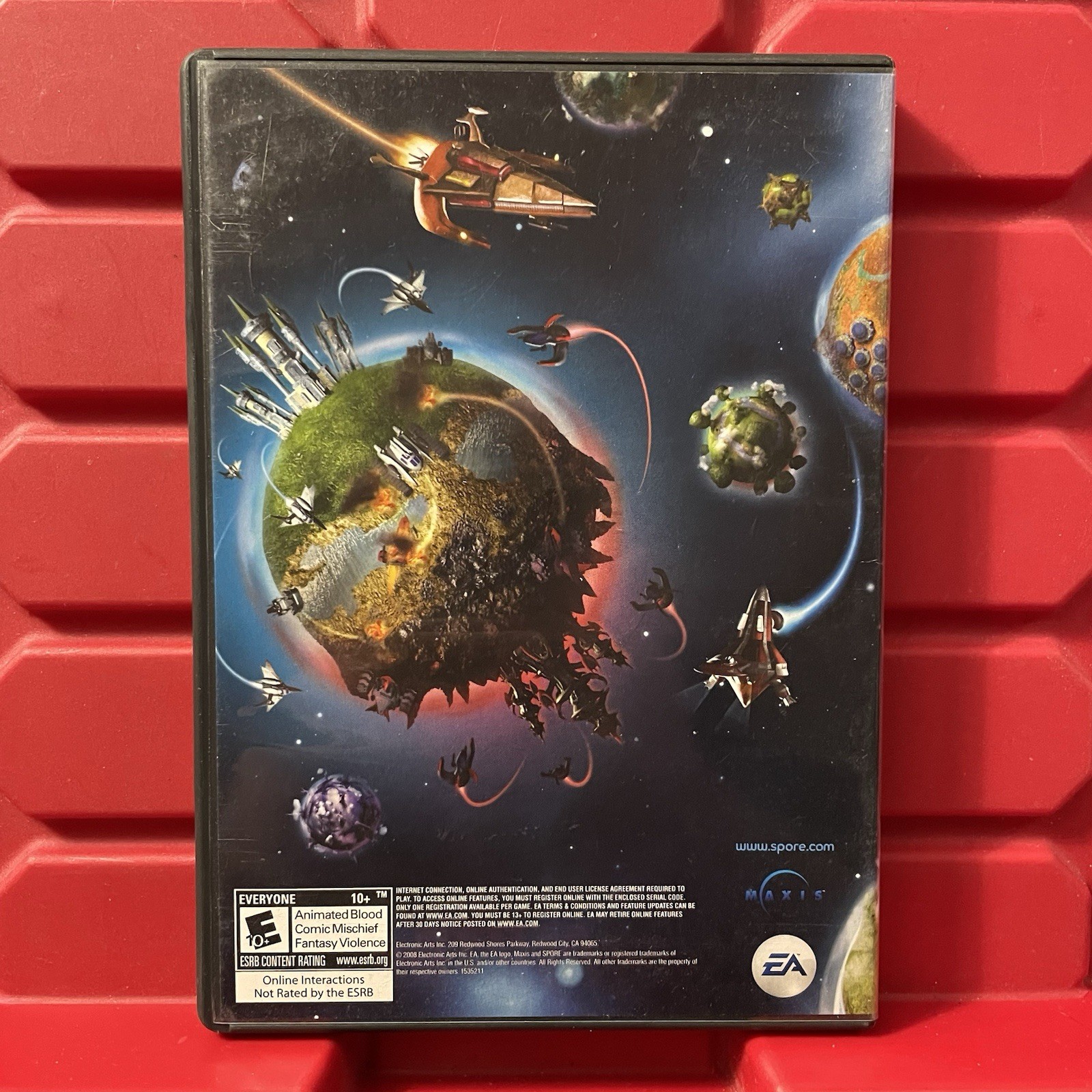 Spore PC Video Game DVD ROM Windows Mac Maxis EA Rated E Pre Owned Untested 2008