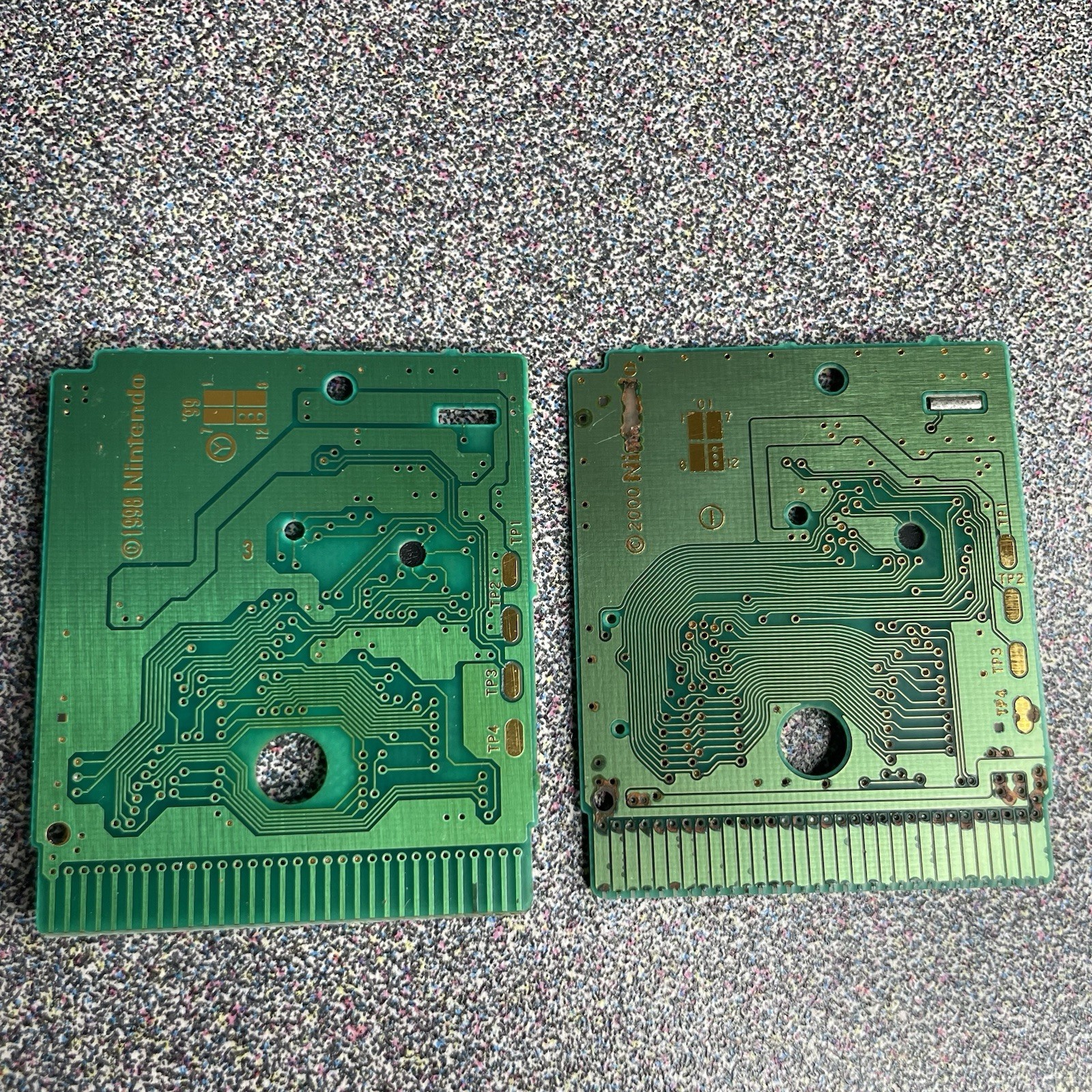 Pokémon Games Red Yellow Gold Nintendo GameBoy Authentic Lot of 6 PARTS/REPAIR