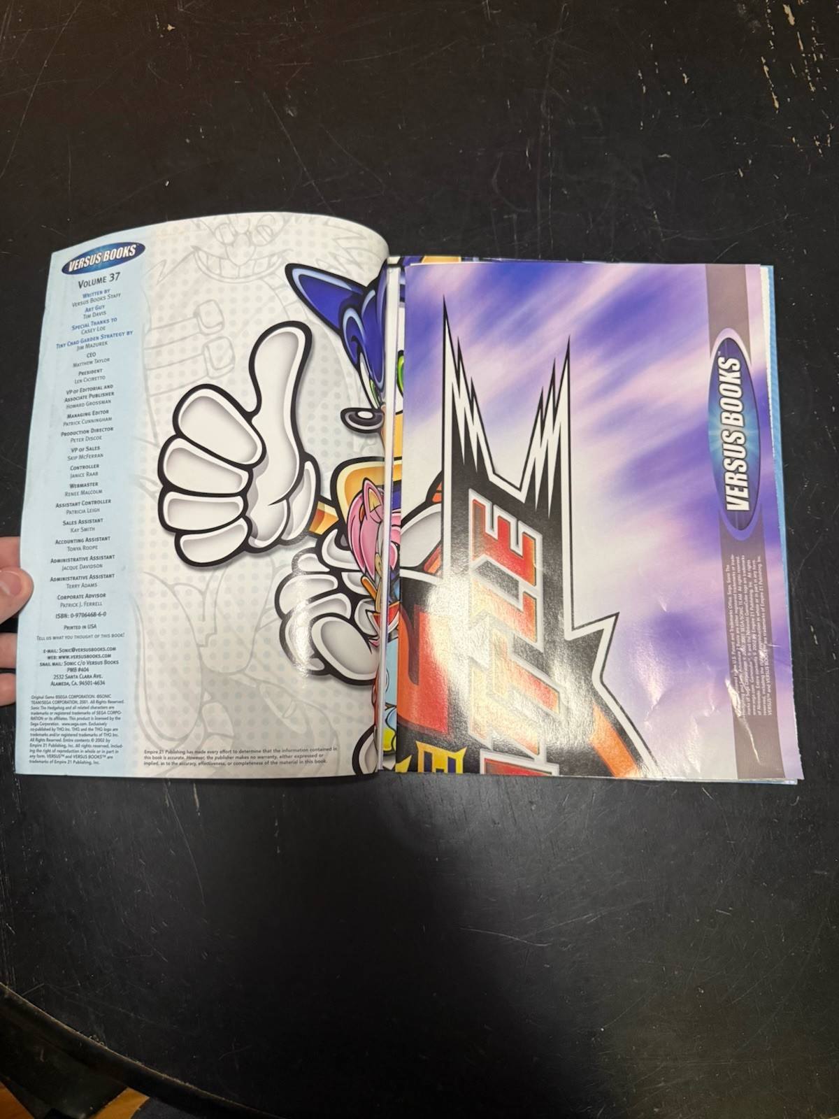 Versus Books Sonic Adventure 2 + Sonic Advance Perfect Guide W/POSTER