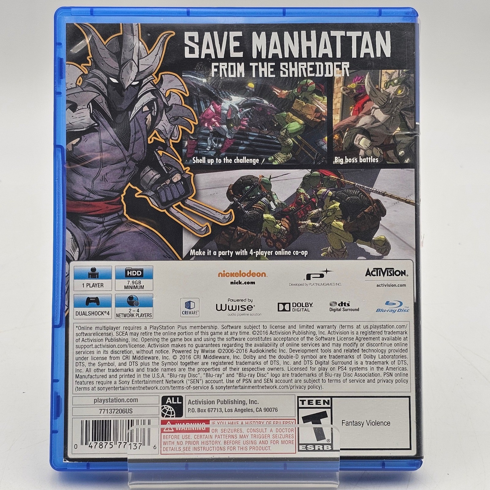 Teenage Mutant Ninja Turtles Mutants in Manhattan PS4 Sony PlayStation 4 Tested