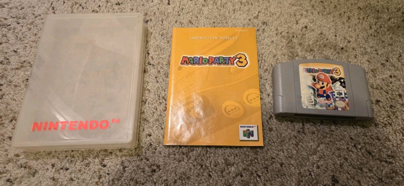 Mario Party 3 (Nintendo 64, N64, 2001) Authentic Tested Working Clean Cartridge