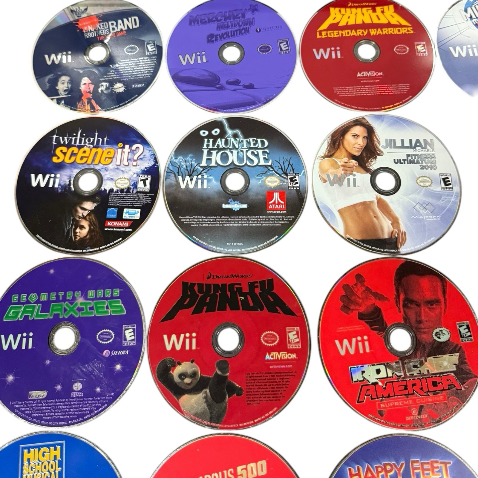 Nintendo Wii Game Lot 25 Games Loose Untested Condition Varies