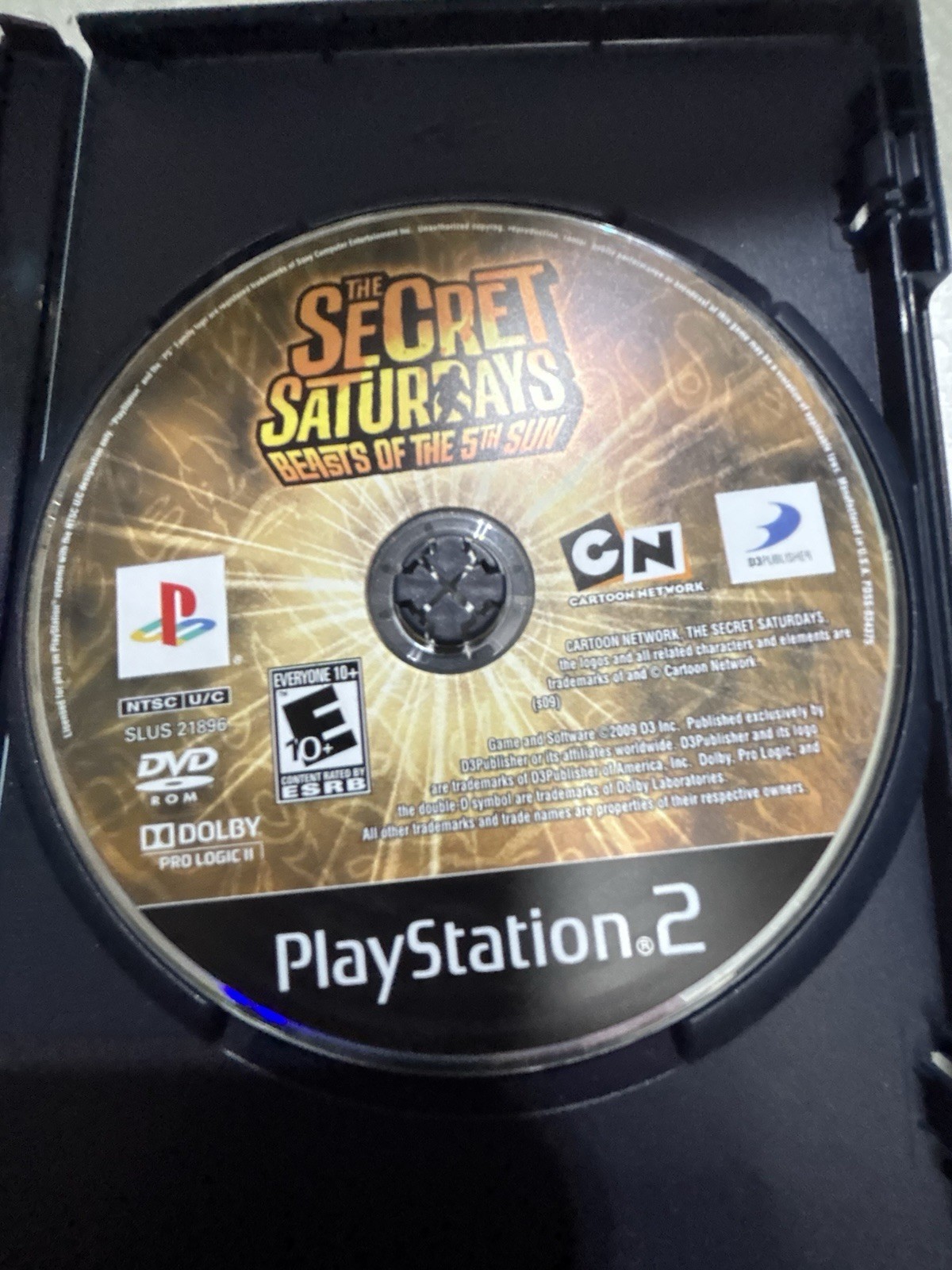 D3Publisher The Secret Saturdays Beasts 5th Sun PS2 NTSC-U/C E10+ 2009