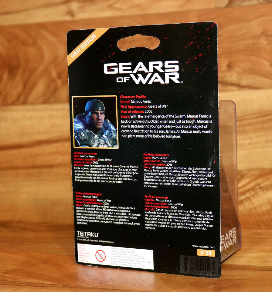 Totaku Marcus Fenix Gears Of War No 26 First Edition Figure Rare XBOX XBOX 360