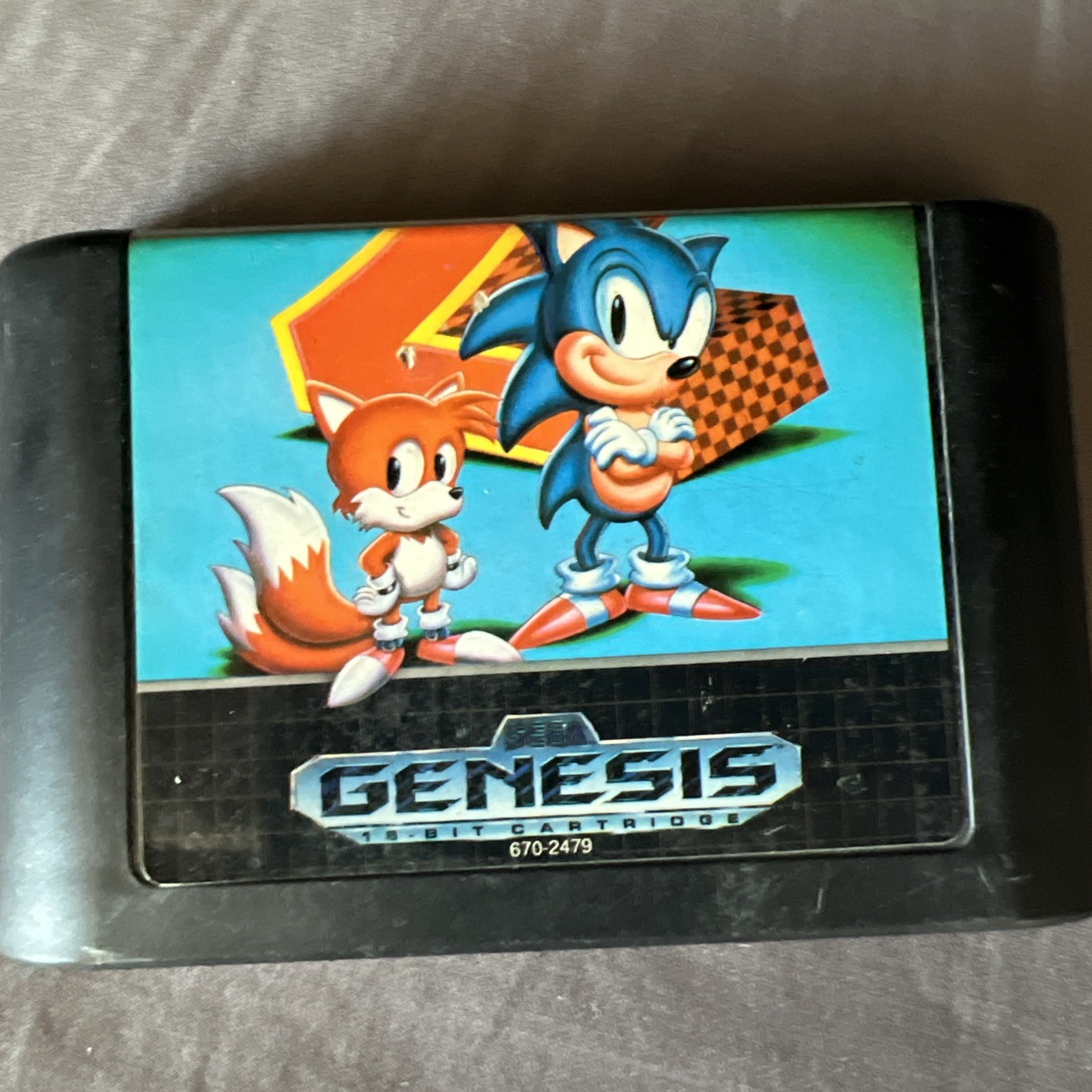 Sega CD Model 2 Sega Genesis Console With Cables And Controller & 3 Games Tested
