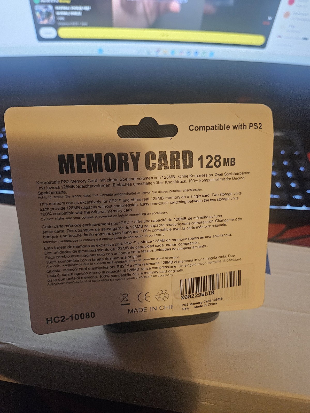 PS2 Memory Card High Speed 128MB Compatible with Sony PlayStation 2