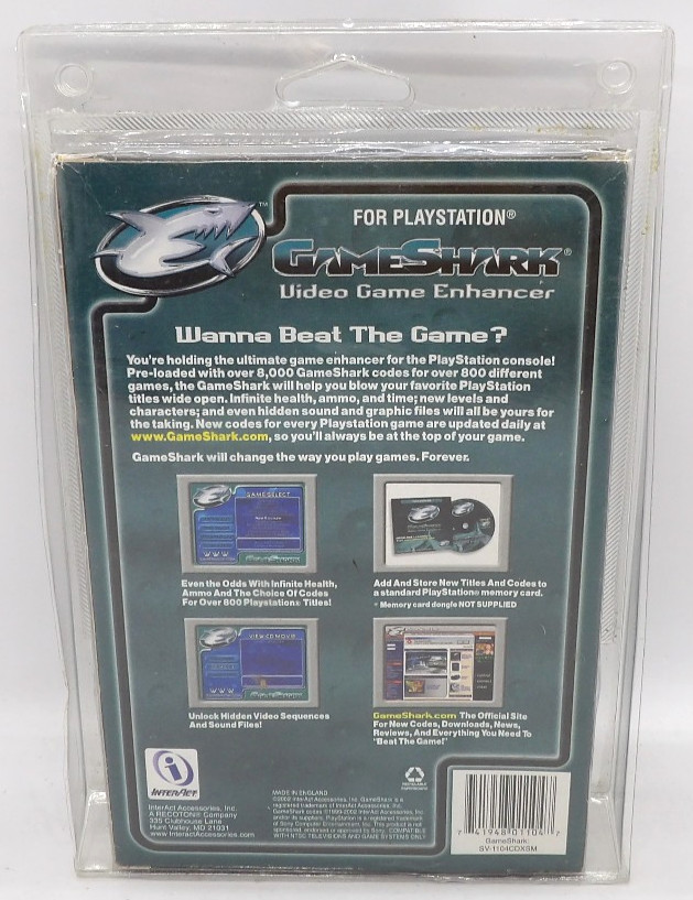 NEW Sealed Collectors Game Shark V 4.0 for PlayStation 1 PSone PS1