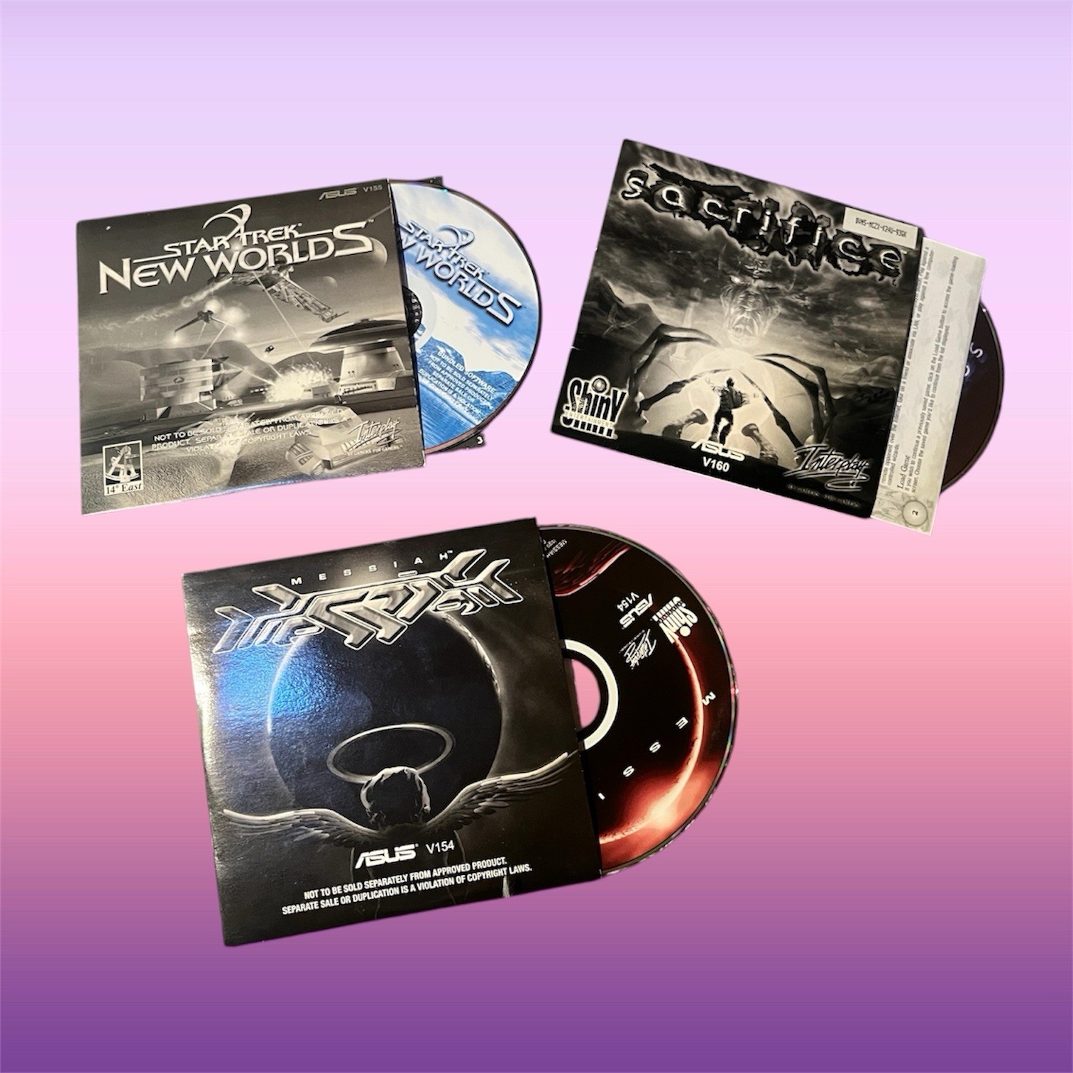 Sacrifice Star Trek New Wrolds Messiah PC 2000 Demo Promo Games In Slipcover