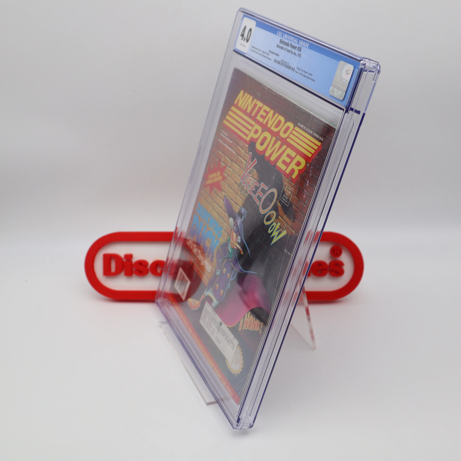 NINTENDO POWER ISSUE #36 – DARKWING DUCK COVER! CGC GRADED 4.0