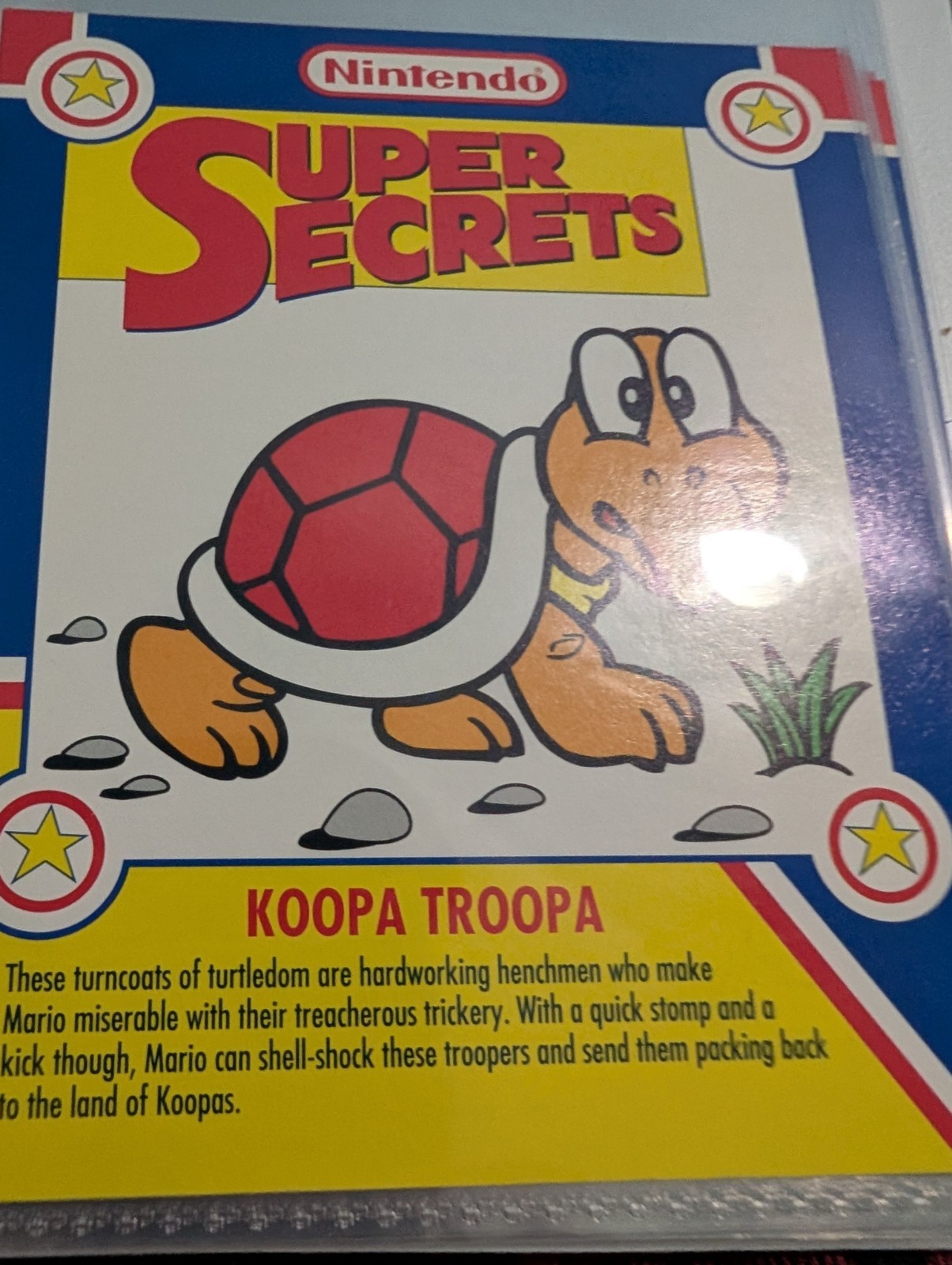 Super Mario Nintendo Secrets Pepsi Cards Complete Set In Notebook. Rare
