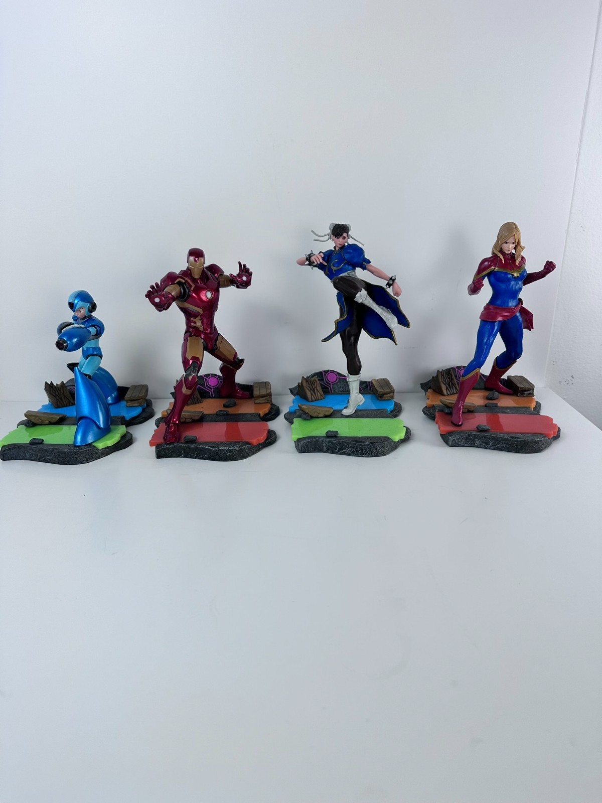 Marvel vs Capcom Infinite Figures Set Mega Man Iron Man Chun Li Box Only No Game