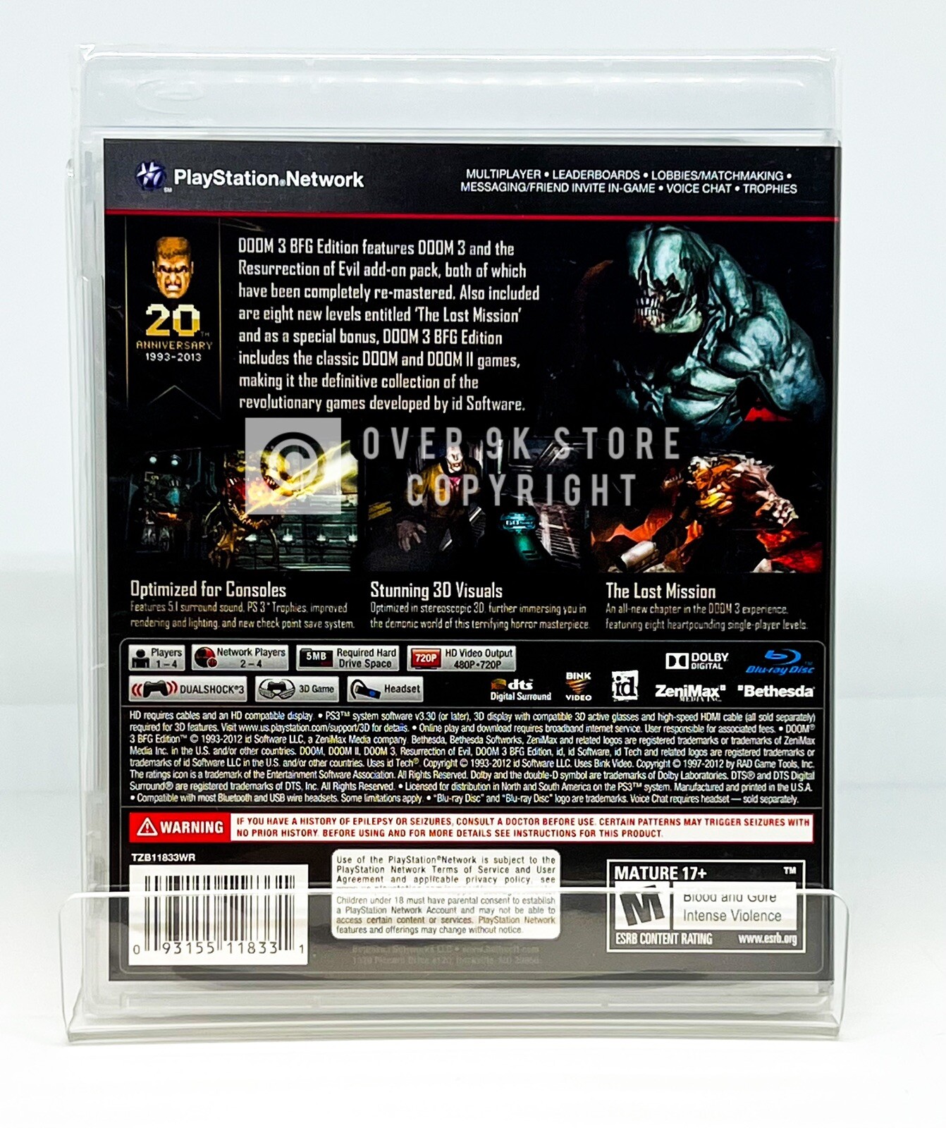Doom 3 BFG Edition – PS3 – Brand New | Factory Sealed