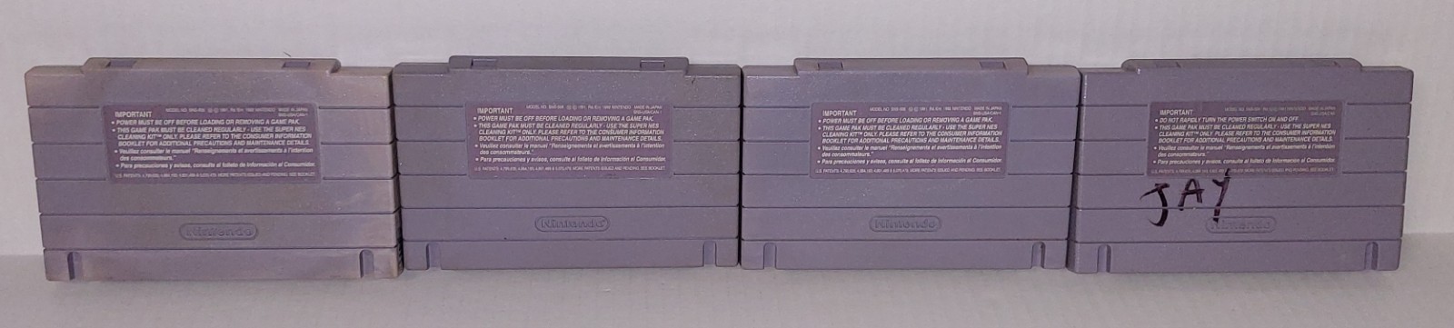Lot Of 4 Super Nintendo Mixed Sports Games SNES Cartridge ONLY