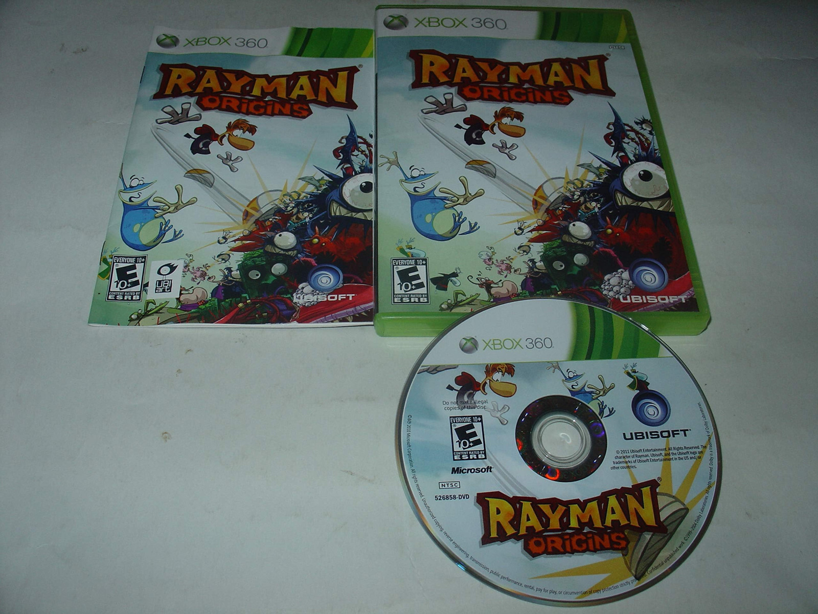 Rayman Origins (Microsoft Xbox 360, 2011) Mint Complete Fast Ship