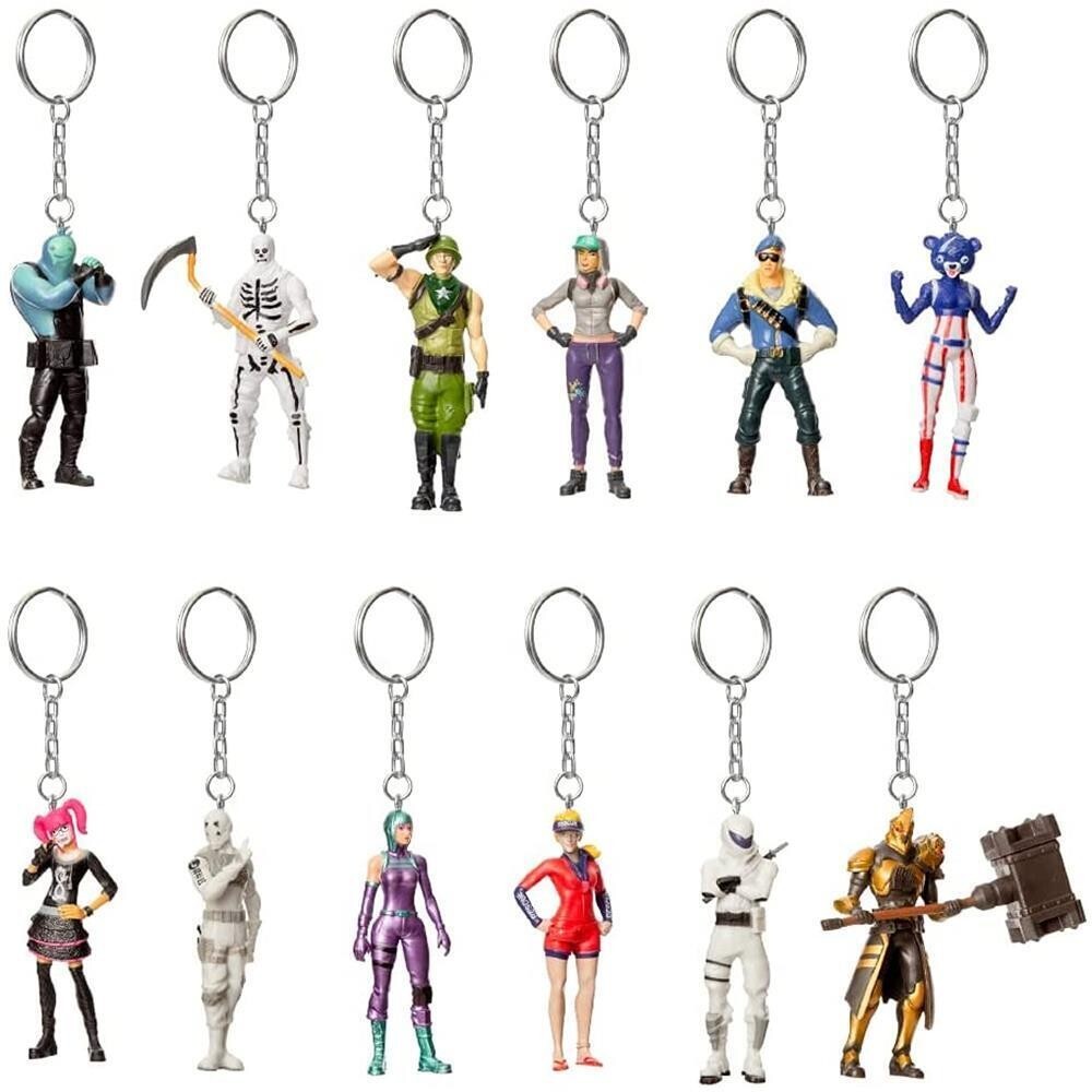 Fortnite Battle Royale Keychains Collectible Character Figures, Series 3, 2-3/4″