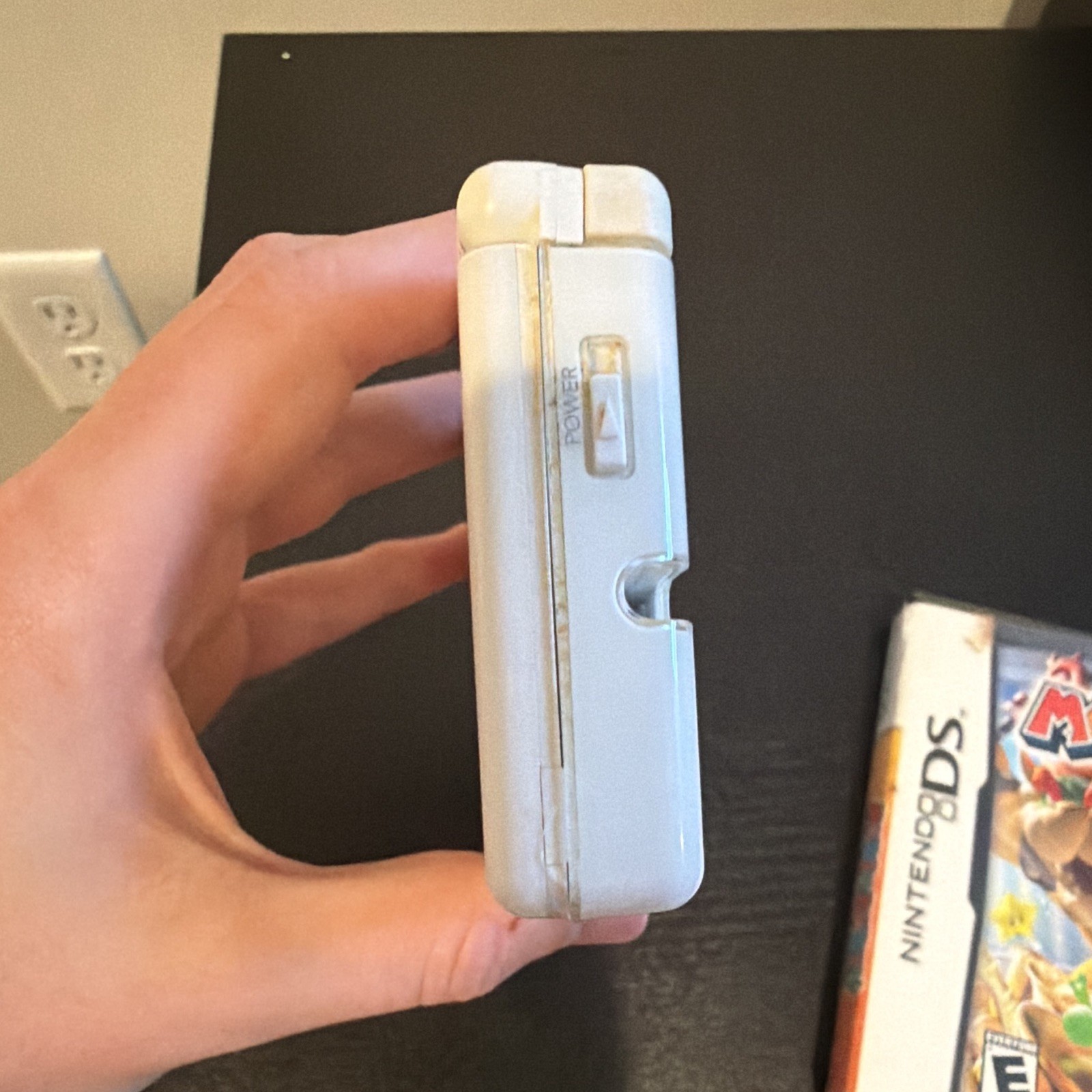 Nintendo DS Lite White Console w/ Mario Party DS, Case & Instruction Booklet