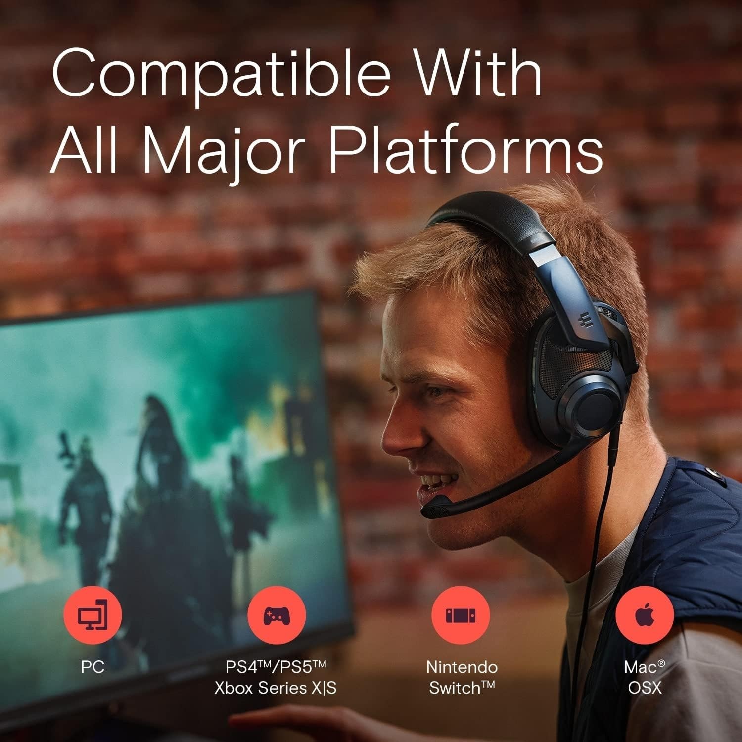 EPOS H6Pro Open Acoustic Gaming with Mic – Immersive Sound, Lightweight Green