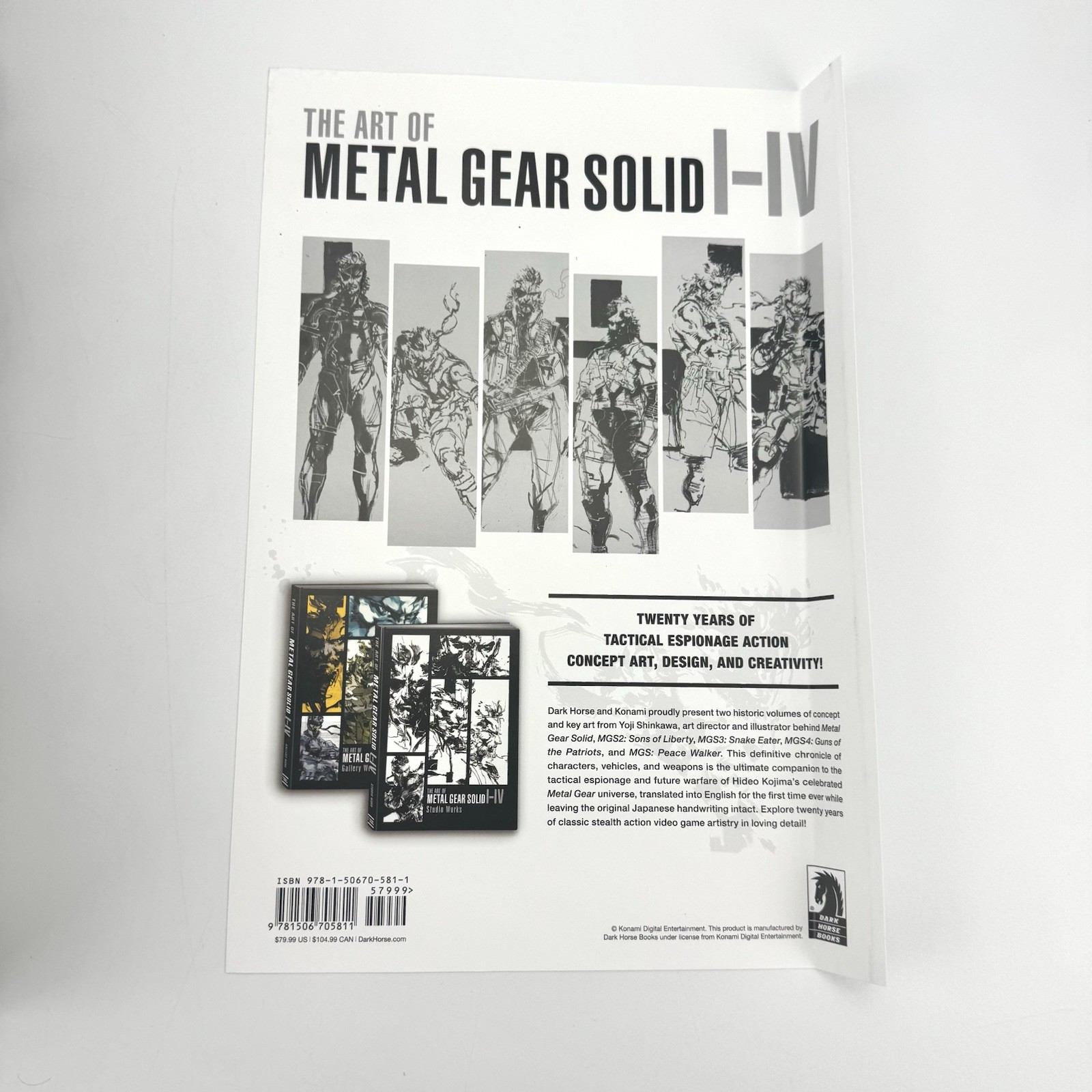 Dark Horse Studio Works & Gallery Works the Art of Metal Gear Solid I-IV – GOOD