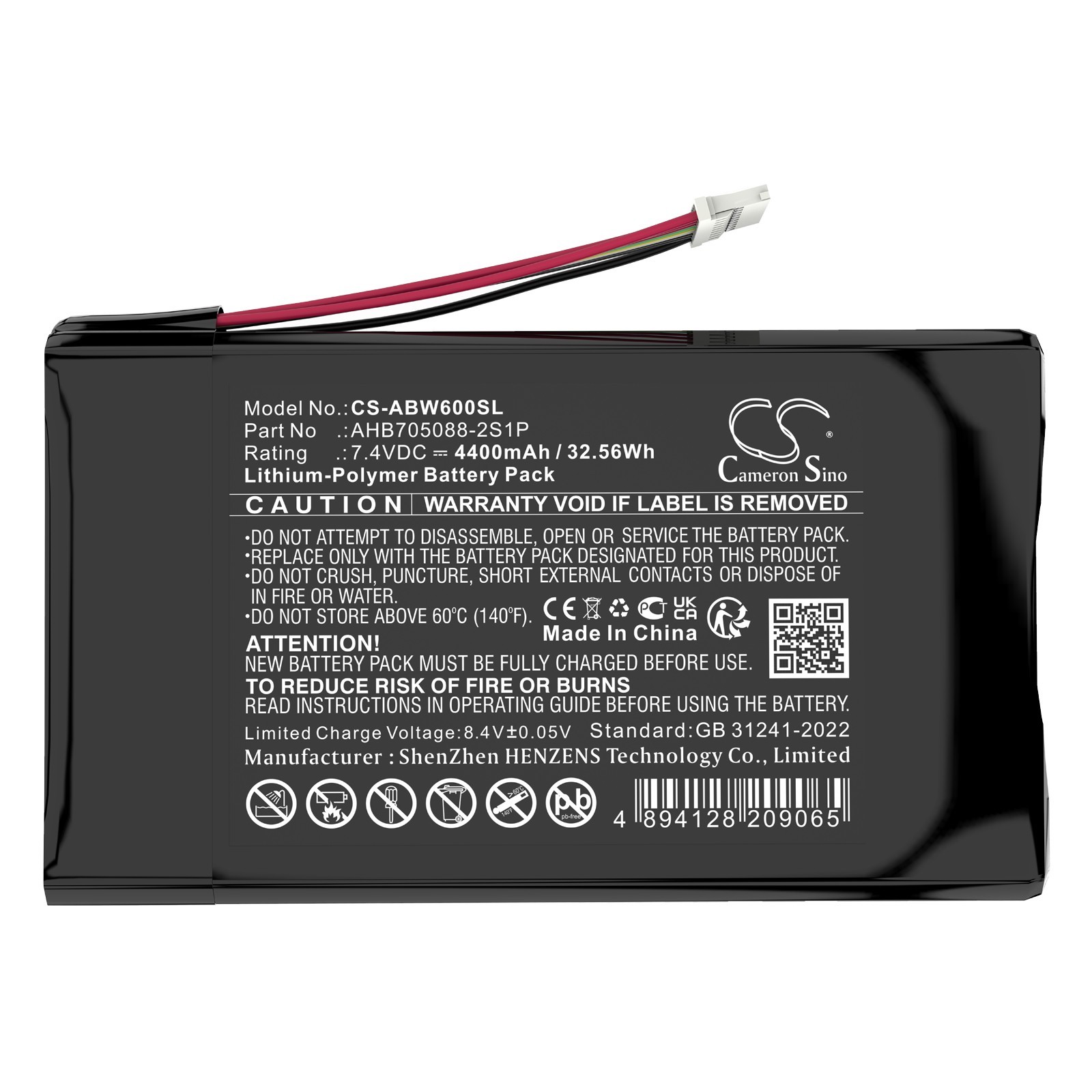 BATTERIE 4400mAh AHB705088-2S1P For Anbernic Win600 3020E 3050E 5.94″ Game PC