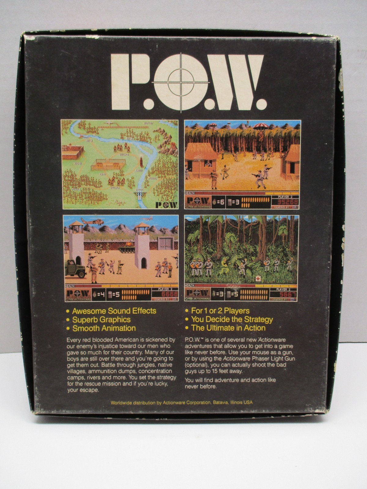 P.O.W (Actionware 1988) – Amiga Light Gun Compatible Hostage Rescue Simulation