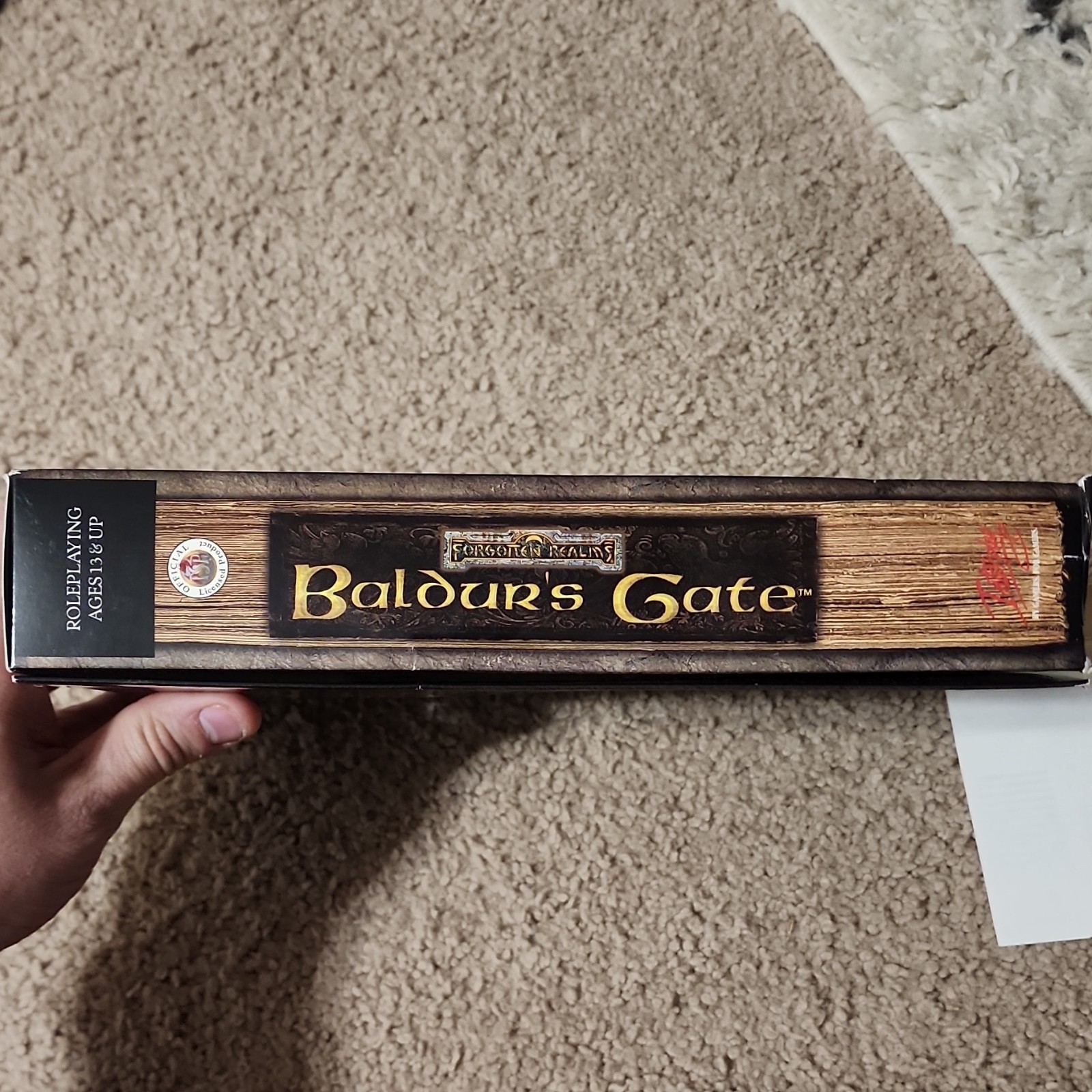 Very good condition* Baldur’s Gate PC Big Box + Manual Quick Reference Card 1998