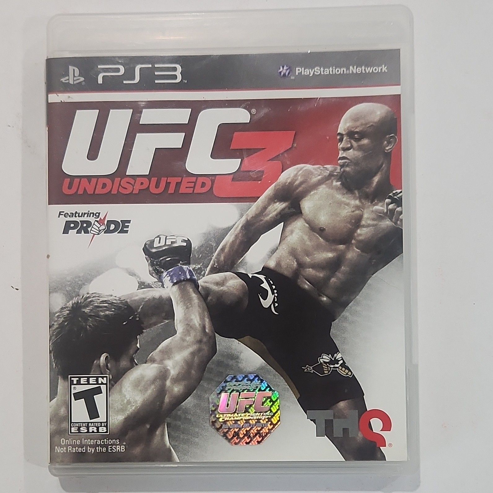 THQ UFC Undisputed 3 PlayStation 3 PS3 DVD Keep Case with Original Manual
