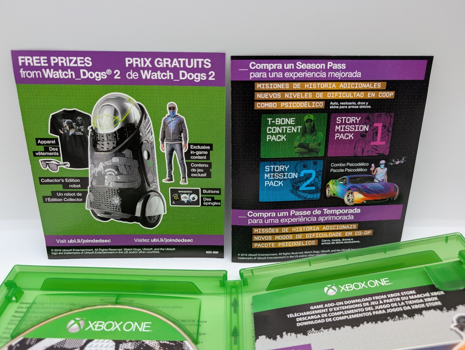 Watch Dogs 2 (Xbox One) NEAR MINT, MAIL IT TOMORROW!
