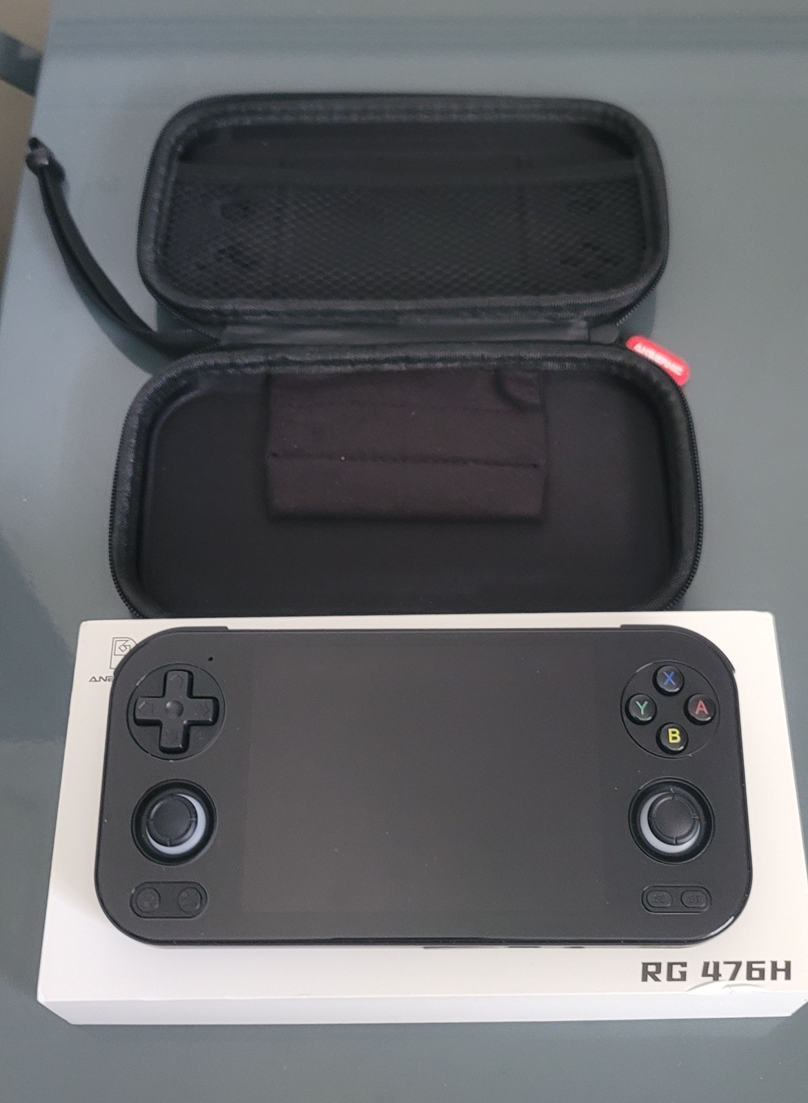 New RG476H with Anbernic carry case and stock 64gb sd card over 4k games ready