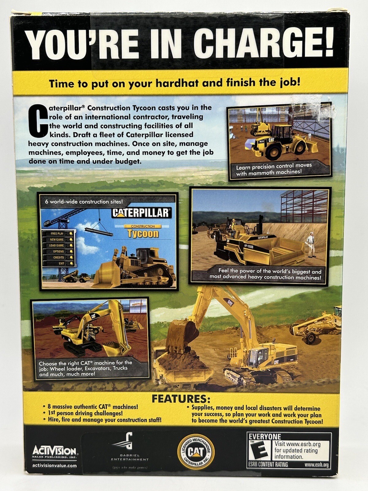 Caterpillar Construction Tycoon Activision PC Cd-ROM Brand New Sealed
