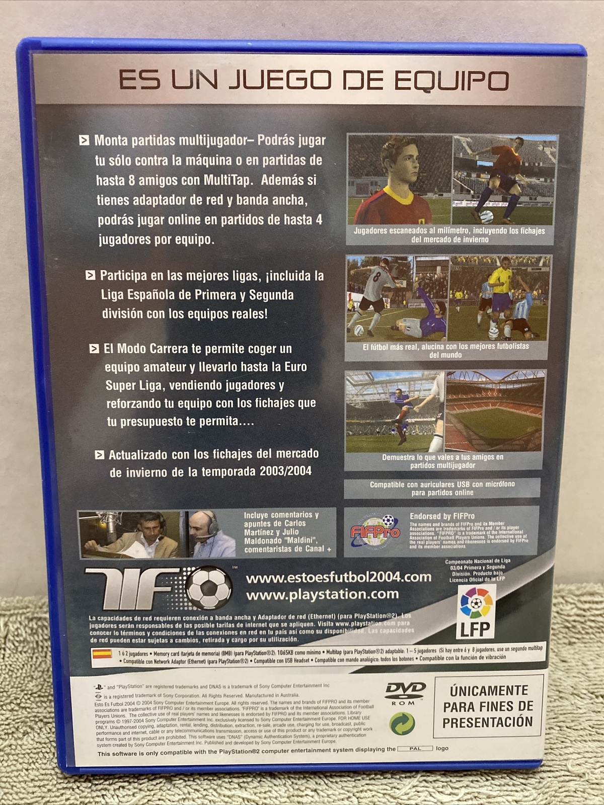 This Is Football Esto Es Futbol 2004 PS2 Playstation 2 PAL Europe Import Tested