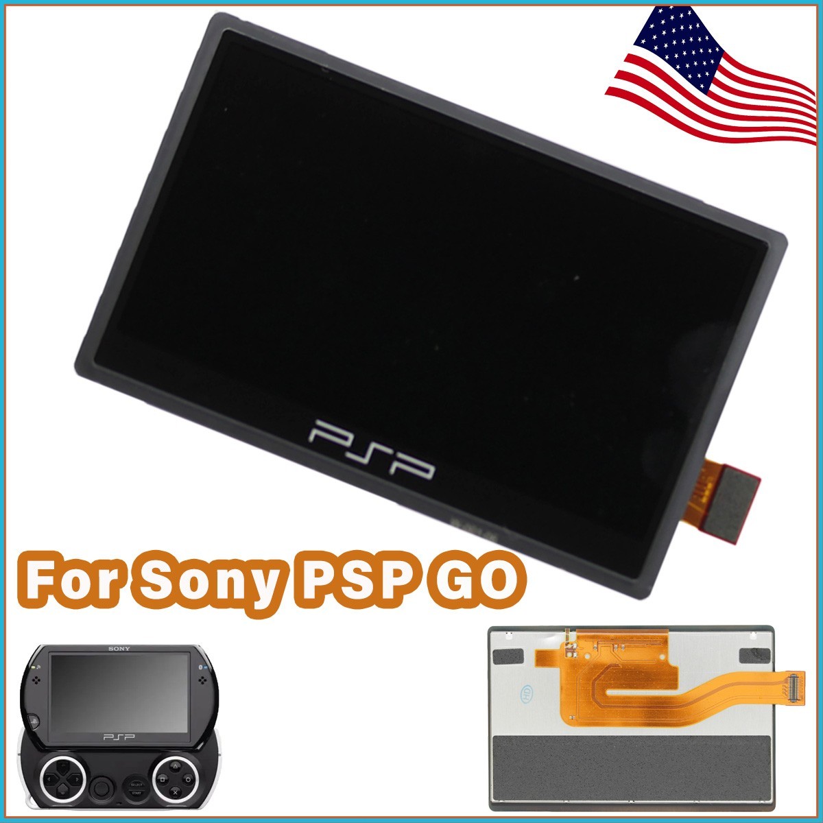 New LCD Screen Backlight Display Replacement For SONY PSP Go Handheld Console
