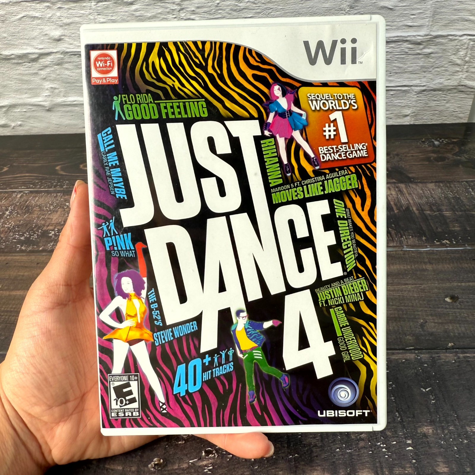 Just Dance 4 (Nintendo Wii) 2012 Complete Ubisoft Music & Dance Video Game Disc