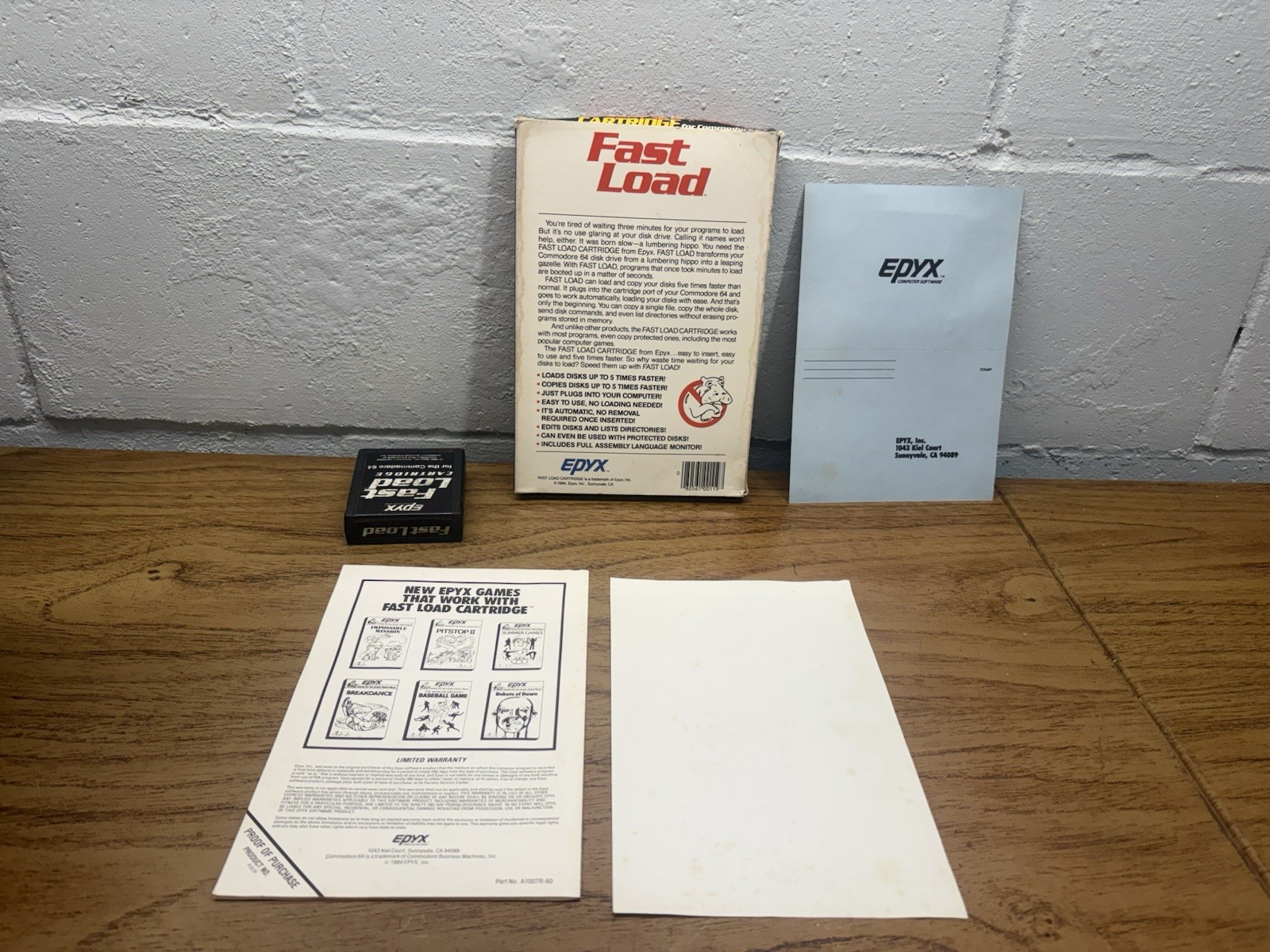 commodore 64 fast load cartridge/Box 1989’s Epyx Fast Load Cartridge Commodore